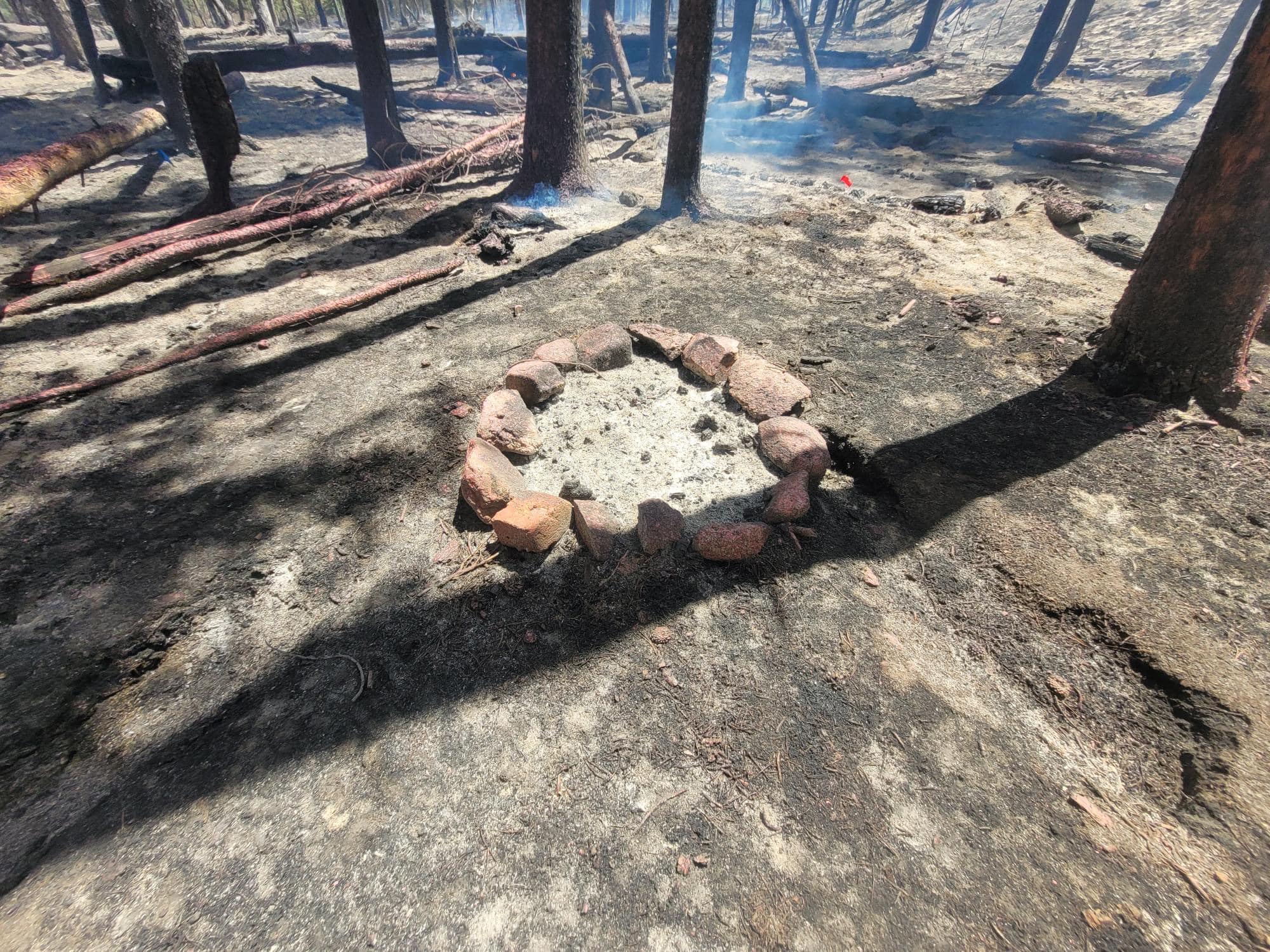 A wildfire grew in size from a suspected abandoned fire ring at a campground near the Interlaken Historic District Wednesday, June 12, 2024 south of Twin Lakes, Colorado. The wildfire has burned 443 acres as of Wednesday evening. (Courtesy, Interlaken Fire Information)