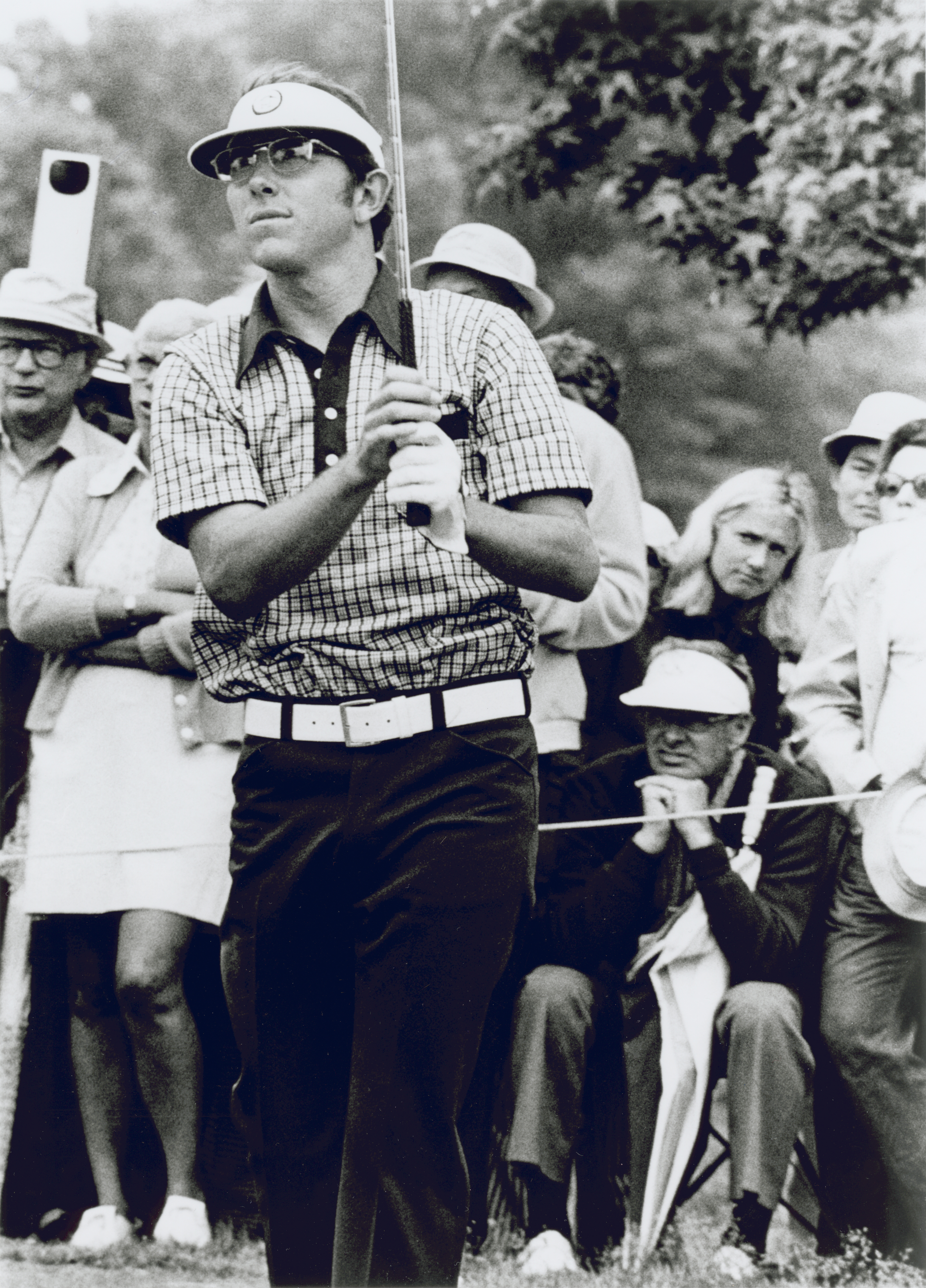 Hale Irwin during the 1974 U.S. Open Championship held at Winged Foot G.C. (West Course) in Mamaroneck, N.Y. Photo is by Don Brooks. Copyright Unknown/Courtesy USGA Archives. (Don Brooks)