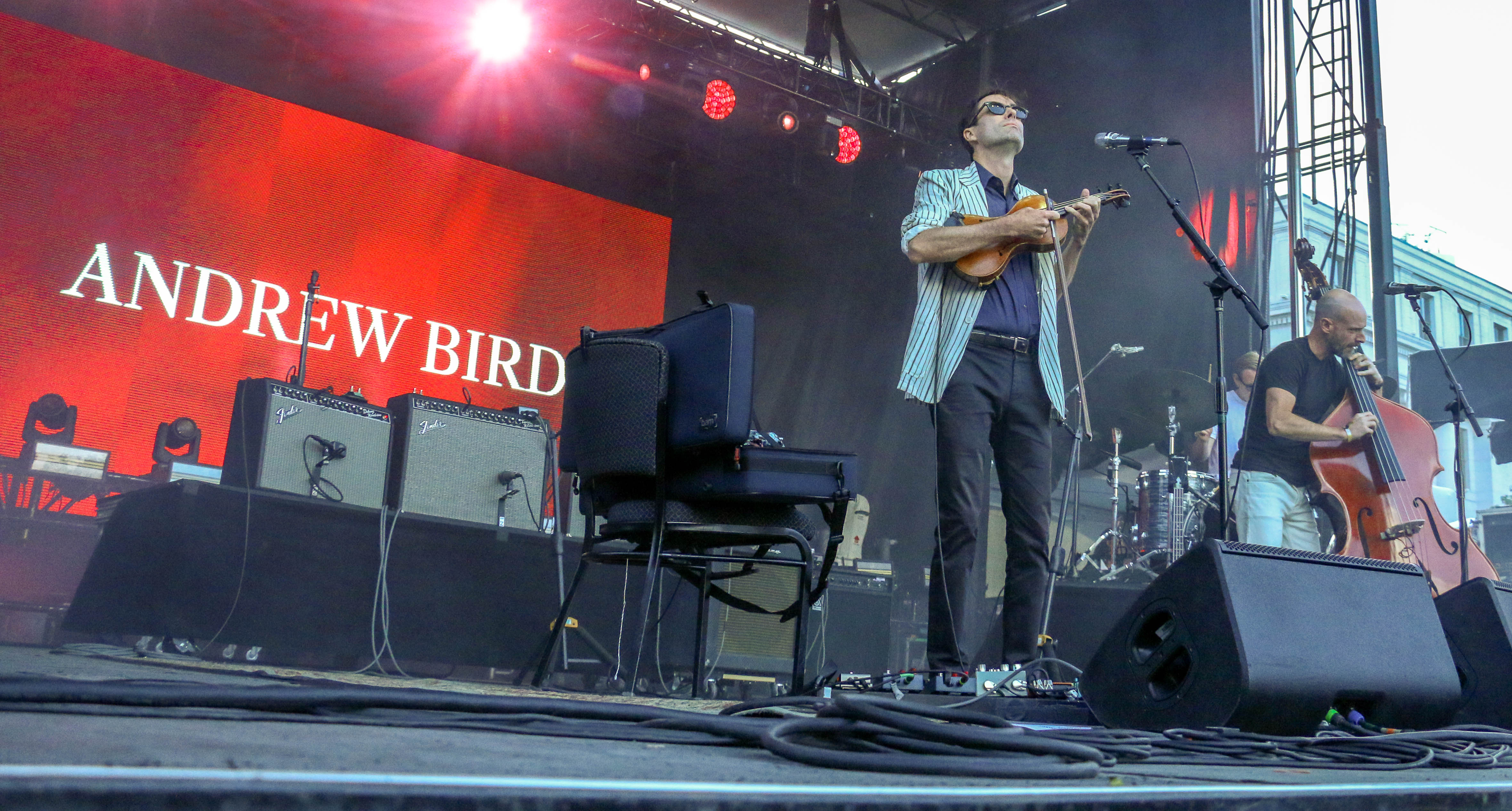 Andrew Bird performs in Civic Center Park for the inaugural Outside Festival on Sunday, June 2, 2024. (JOHN MOORE, THE DENVER GAZETTE)