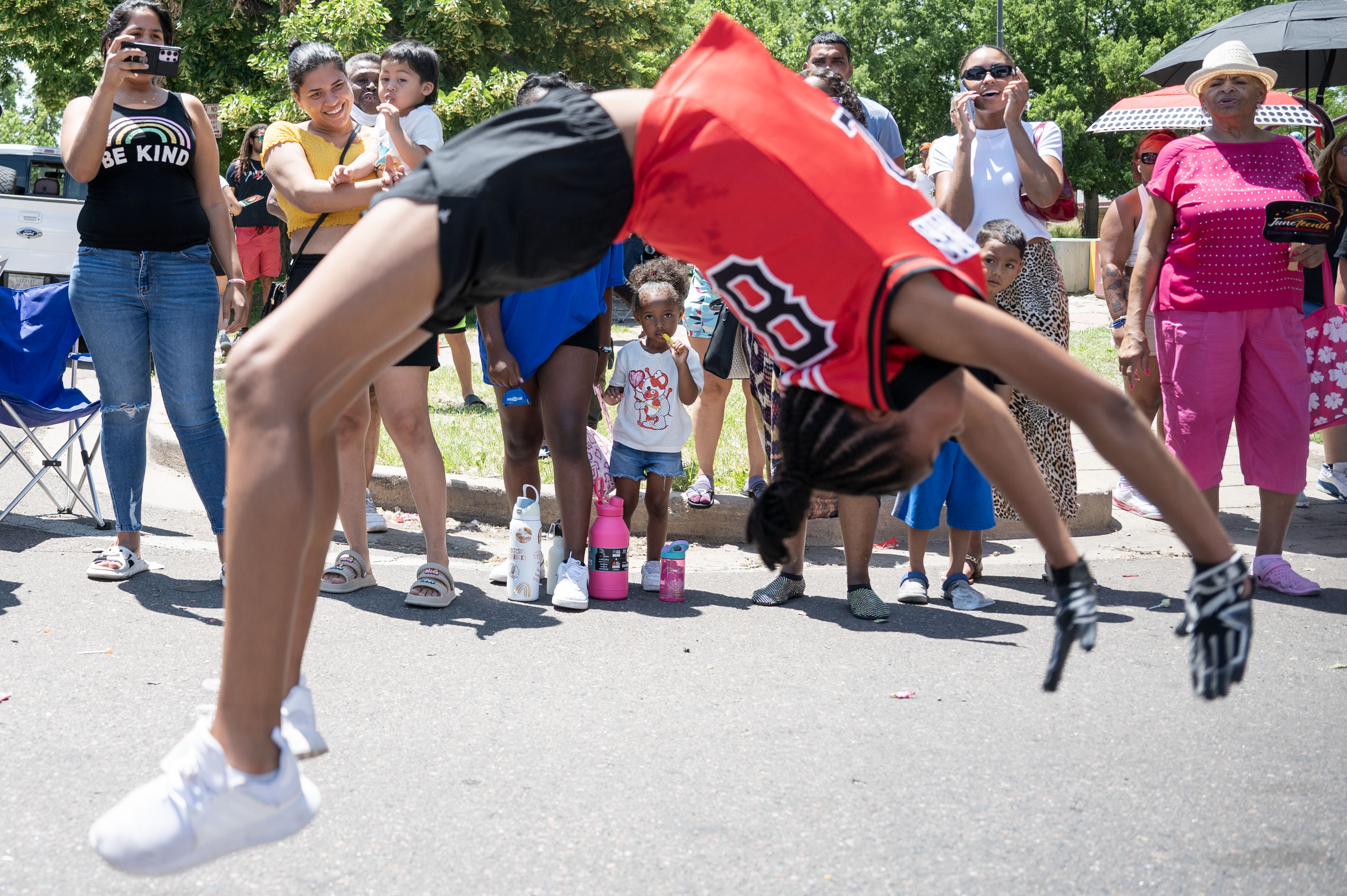 Scenes from the Juneteenth parade along 26th street in the five points neighborhood in Denver on Saturday, June 15, 2024. (Stephen Swofford, Denver Gazette) (Stephen Swofford The Gazette)