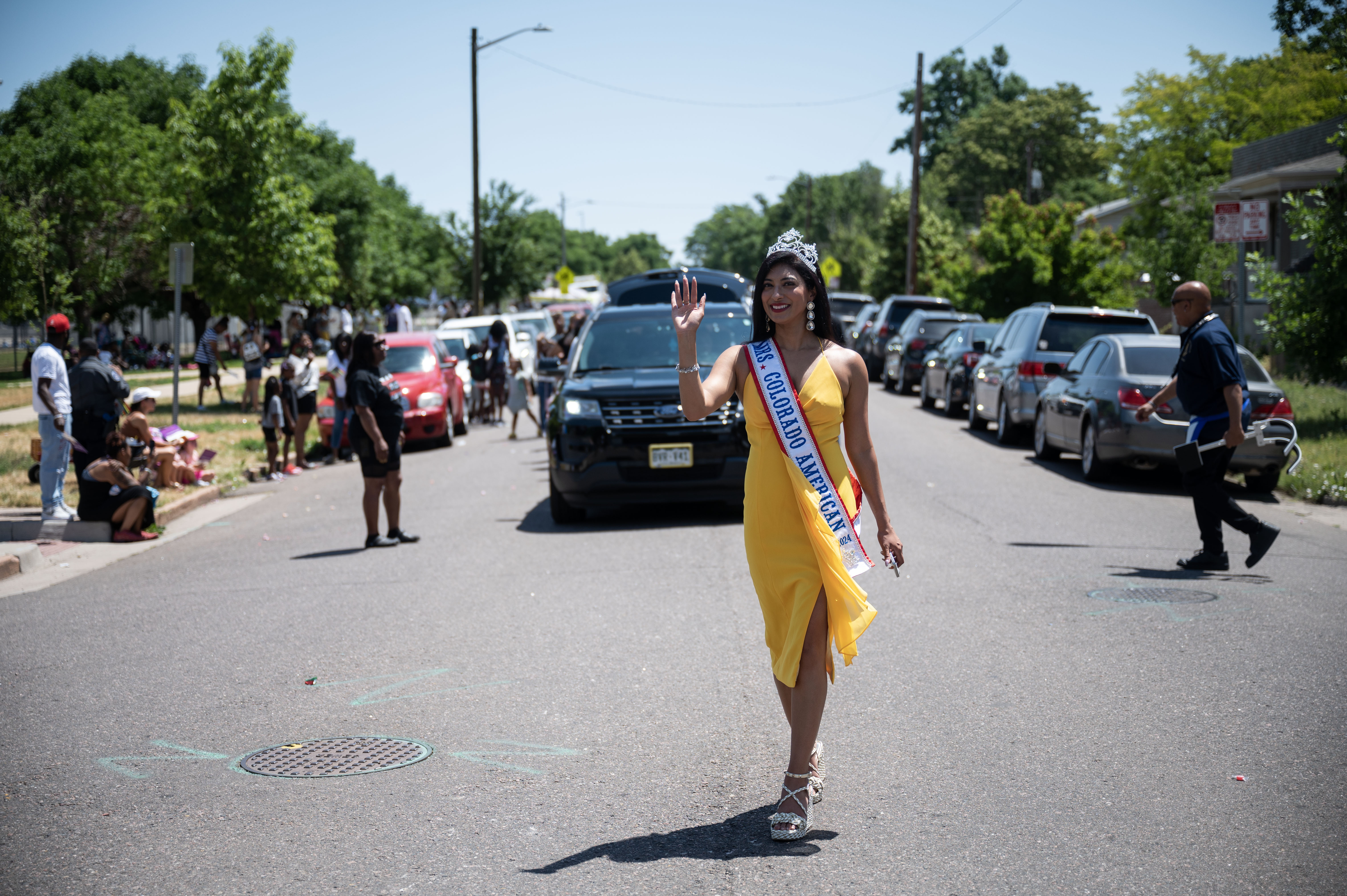 Scenes from the Juneteenth parade along 26th street in the five points neighborhood in Denver on Saturday, June 15, 2024. (Stephen Swofford, Denver Gazette) (Stephen Swofford The Gazette)