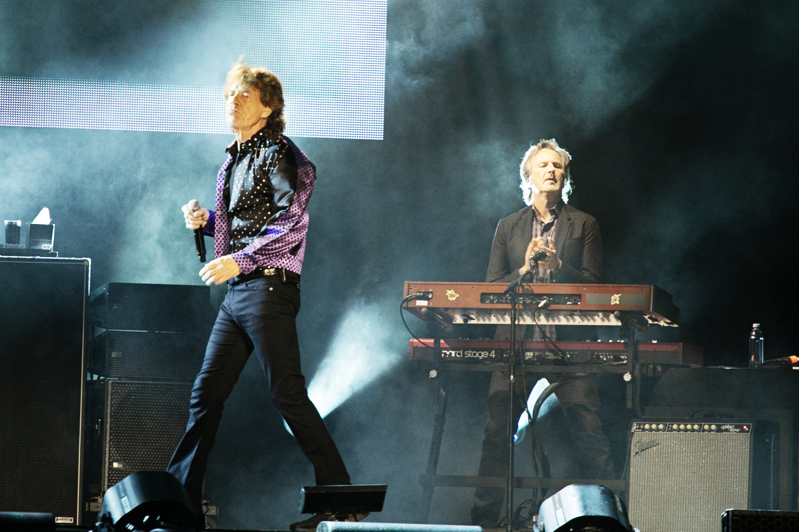 Mick Jagger, left, and Matt Clifford of The Rolling Stones perform at Empower Field at Mile High in Denver on Thursday, June 20, 2024. (TomHellauerMultimedia Producertom.hellauer@denvergazette.comhttps://denvergazette.com/content/tncms/avatars/f/9e/622/f9e6228a-3b6b-11ed-bf10-fbb71fa8e421.f54b911252c540f1d61709edc4727a39.png)