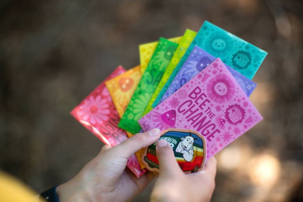 100,000 Wilderflower seed packets are distributed throughout Colorado, a collection of native wild flower seeds.