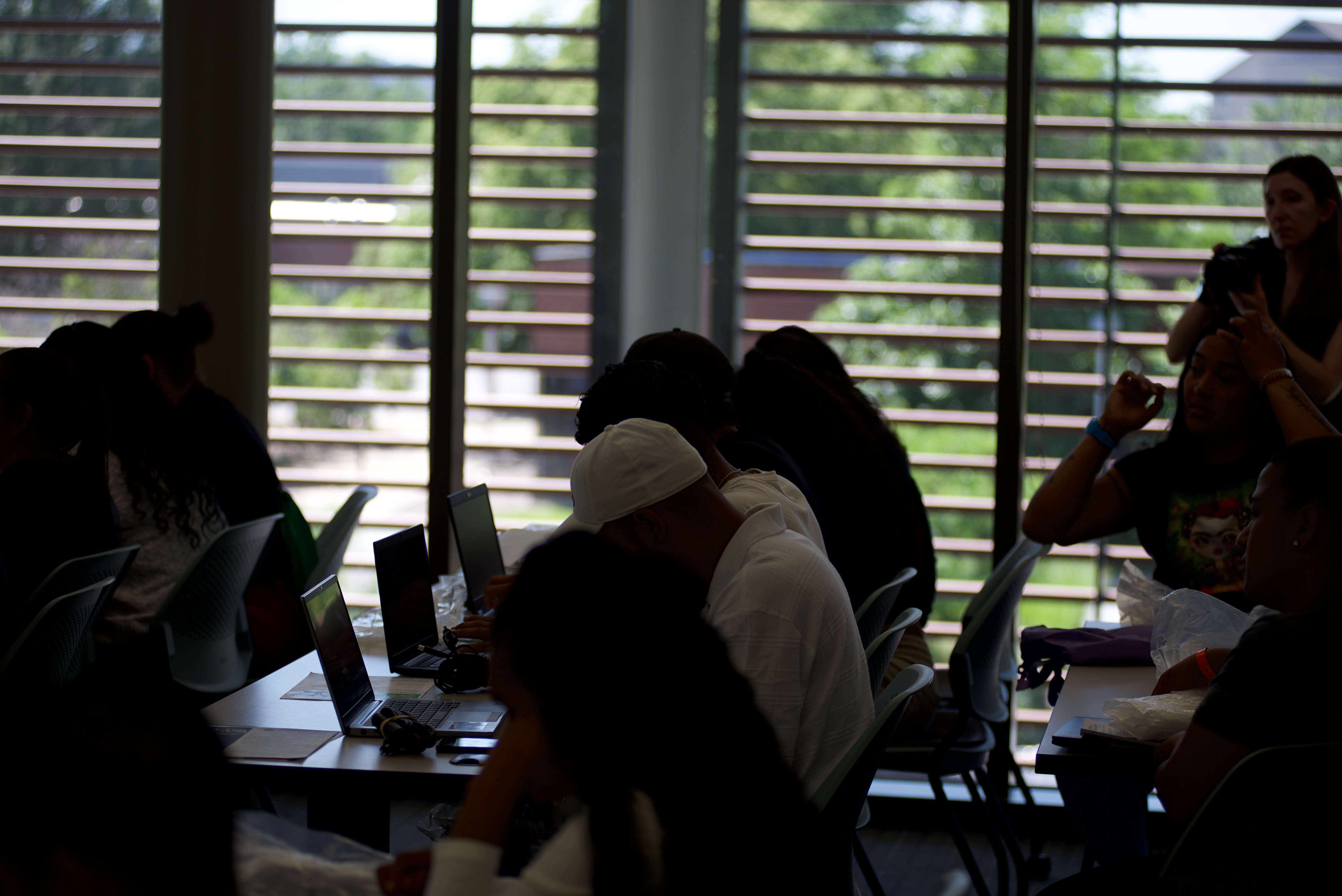 Immigrants work on setting up new laptops, donated by the AT&T Foundation, during the first day of city sponsored workforce training on Thursday, June 13, 2024. (Alex Edwards/The Denver Gazette) (AlexanderEdwardsBusiness Reporteralex.edwards@gazette.comhttps://secure.gravatar.com/avatar/dbaa50cc8a9183e280c297e3afa72ace?d=mm&r=g)