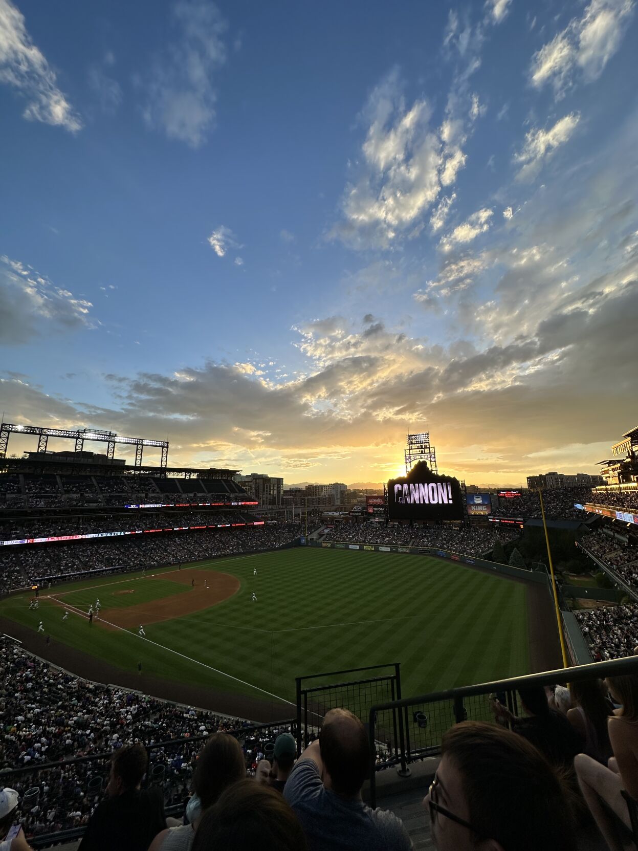 Sunset at Coors Field