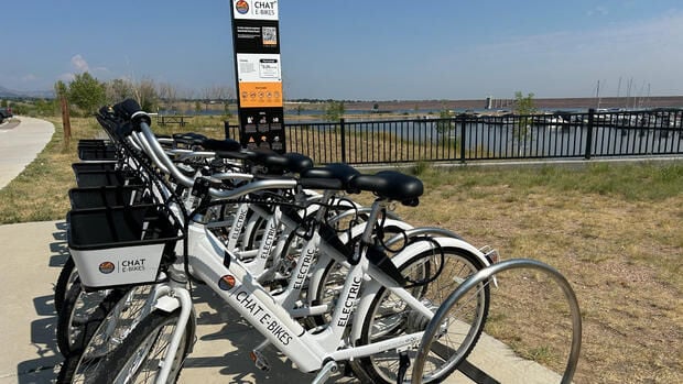 Chat e-bikes available to rent at Chatfield State Park