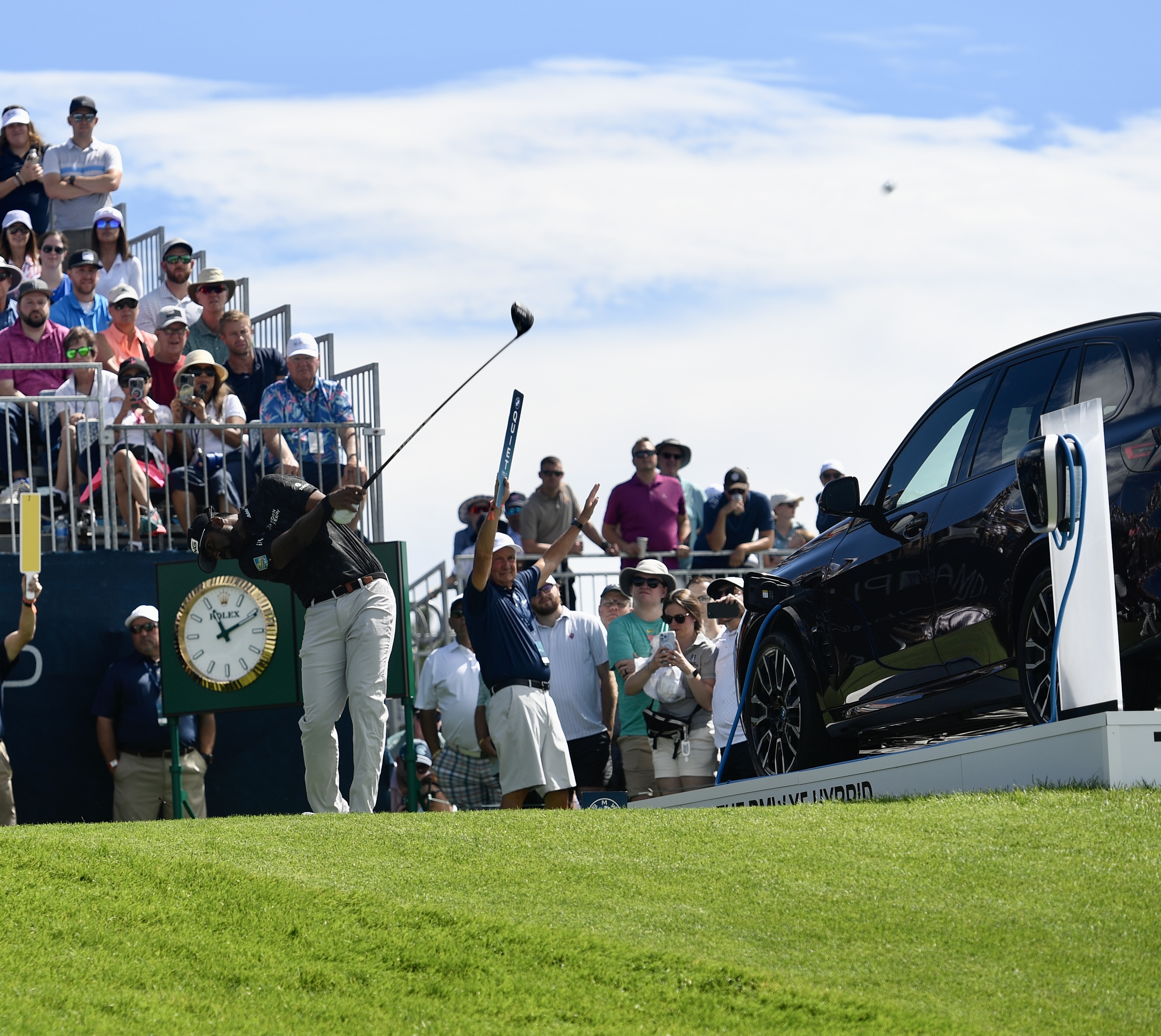 Sahith Theegala hits a drive at Castle Pines Golf Club during the second round of the BMW Championship on Friday, Aug. 23, 2024. (CarsonFieldcarson.field@gazette.comhttps://secure.gravatar.com/avatar/c524ef3d384945349bed78d70eb2d2cd?d=mm&r=g)