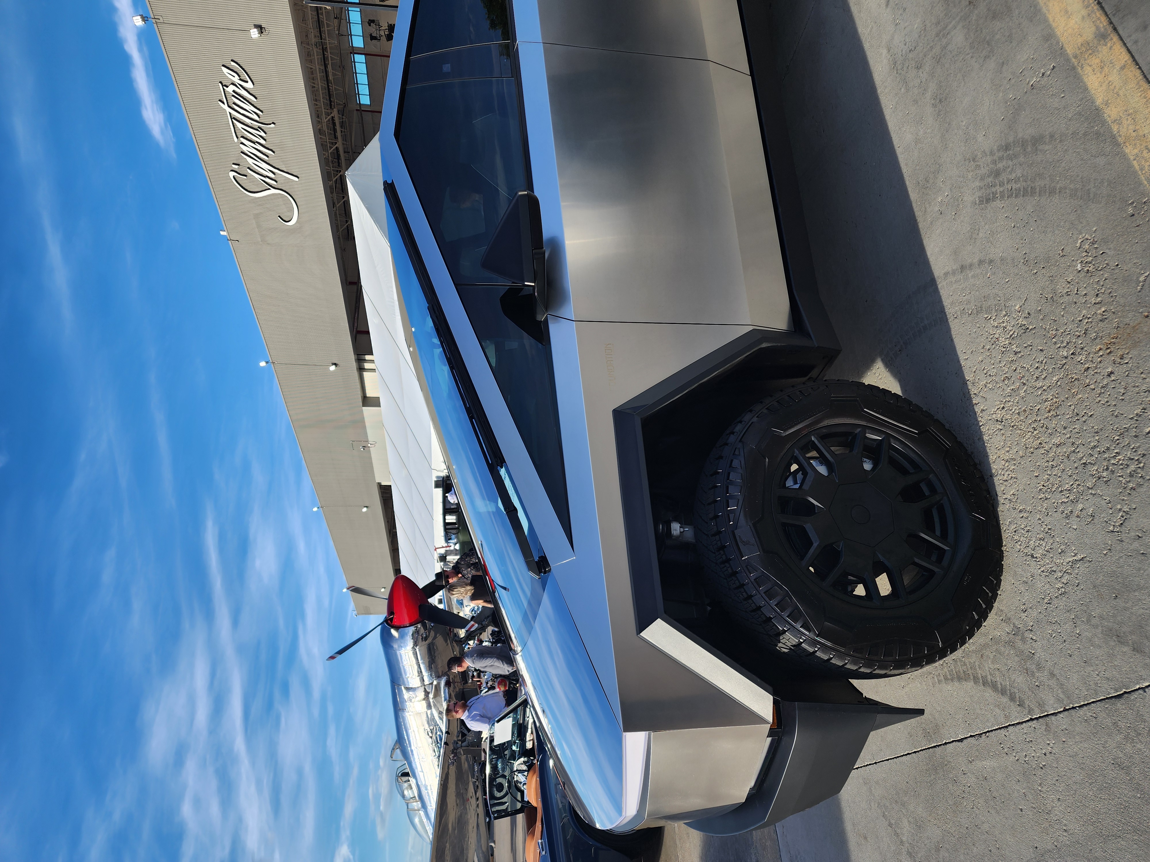 The Tesla Cybertruck is the newest model of vehicles featured at the 21st annual Morgan Adams Concours d'Elegance. (Marco Cummings)