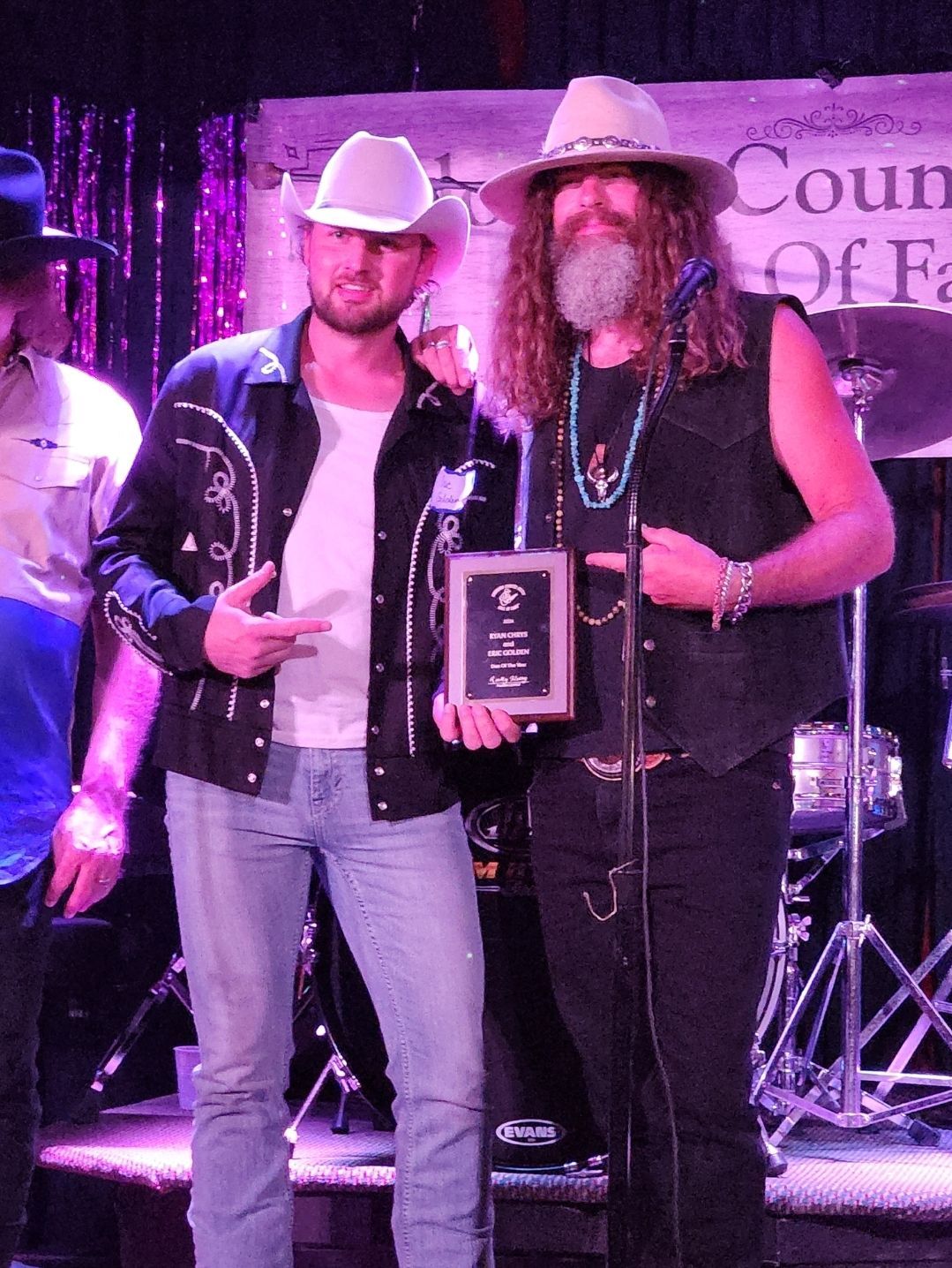 Eric Golden and Ryan Chrys won the Country Duo of the Year award. (Courtesy of the Colorado Country Music Hall of Fame)