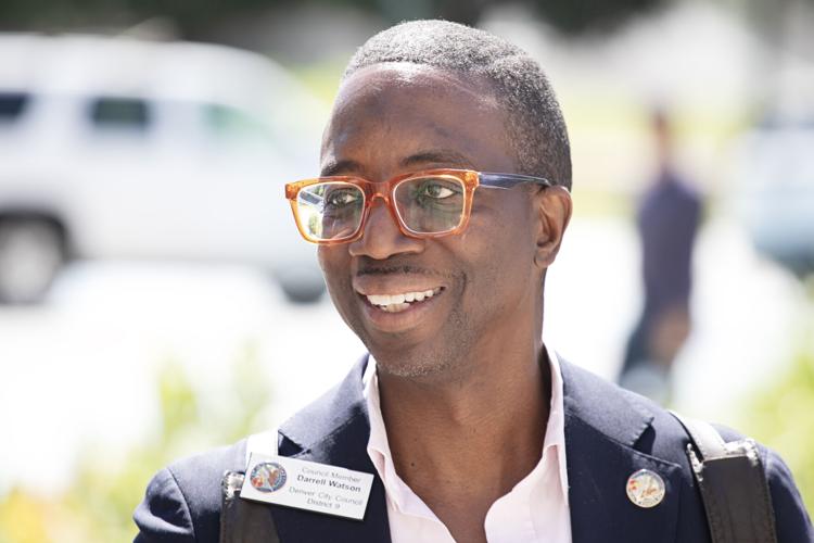 Denver Councilman Darrell Watson greets fellow proponents (copy)