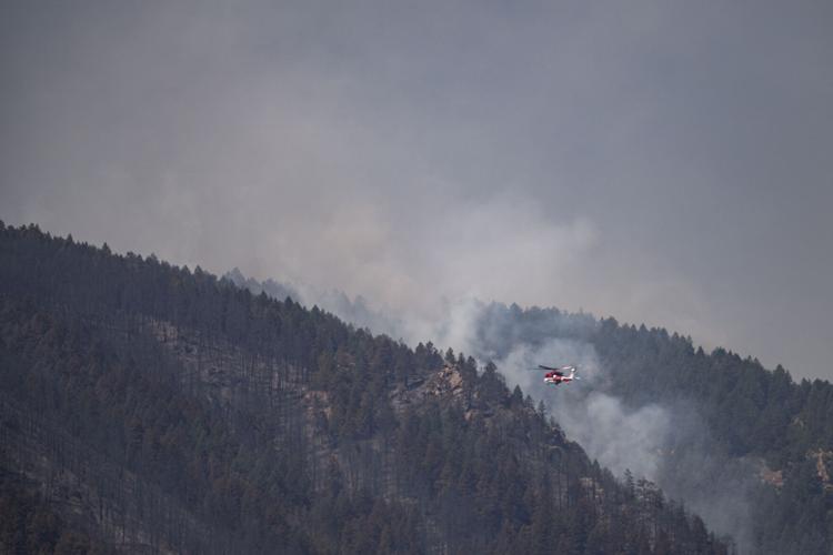 Quarry fire heliopters - 3