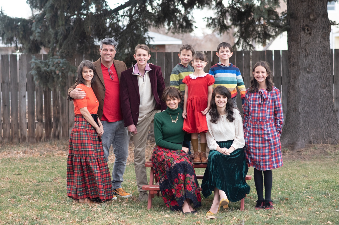Ben and Jen Davenport, along with their seven children