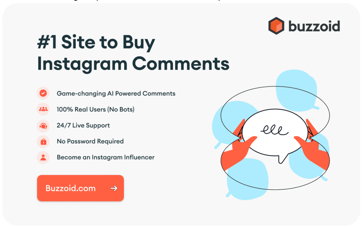 Buzzoid #1 Site to Buy Instagram Comments image