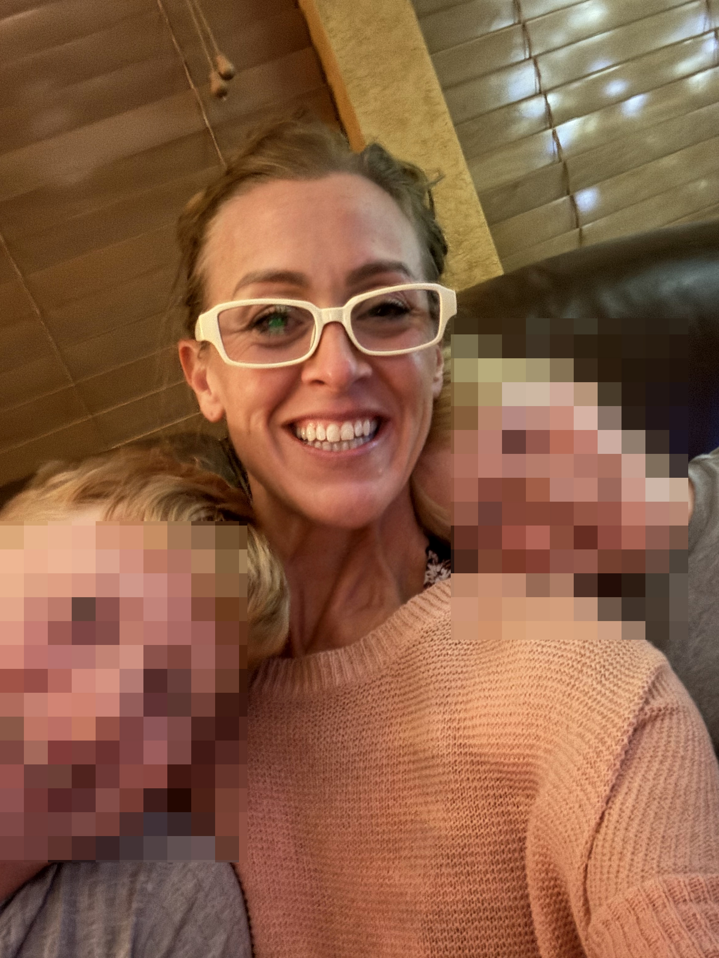Rachel Pickrel-Hawkins on the last night she spent with her sons before reporting to the Larimer County jail for weekend incarceration in August. (courtesy photo)