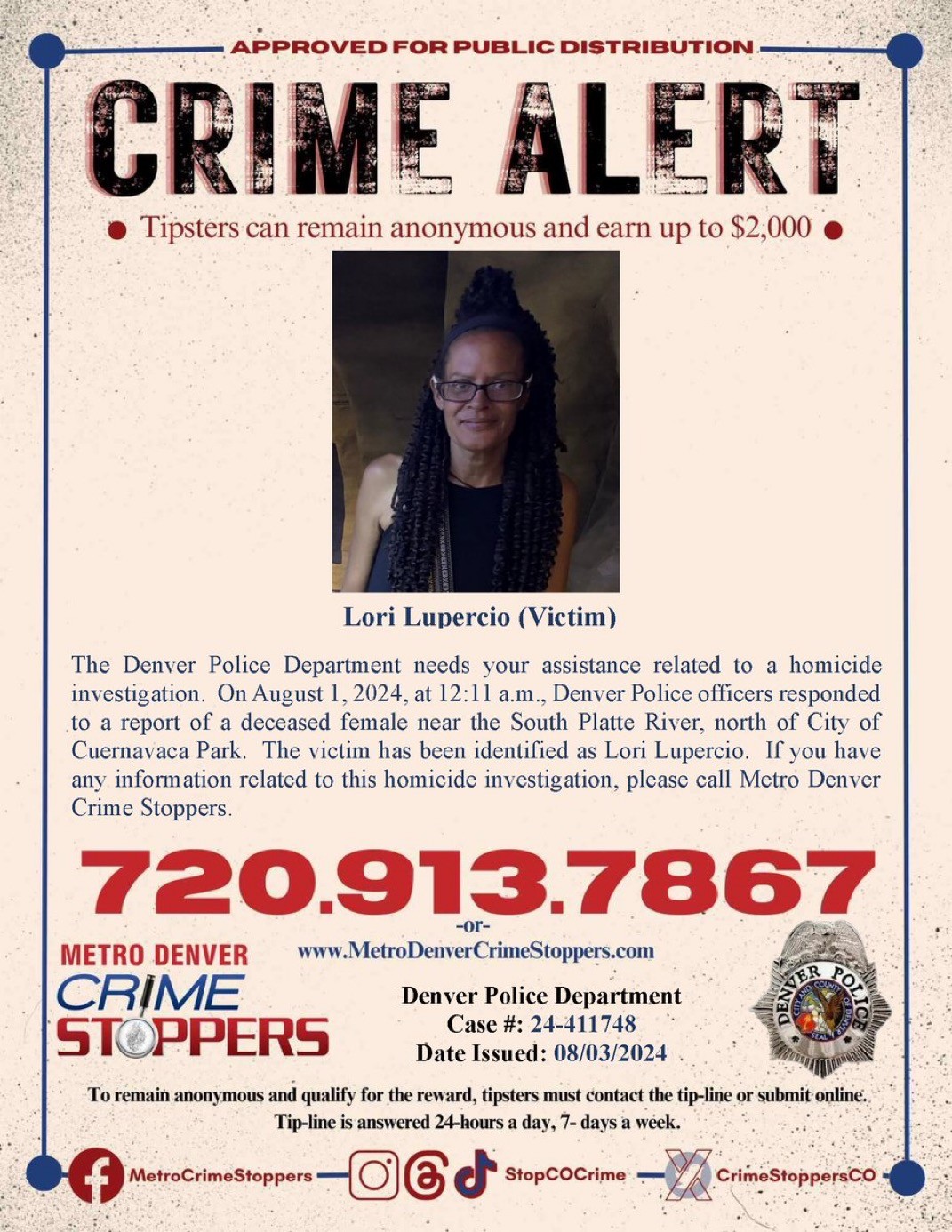 Lori Lupercio (Metro Denver CrimeStoppers)