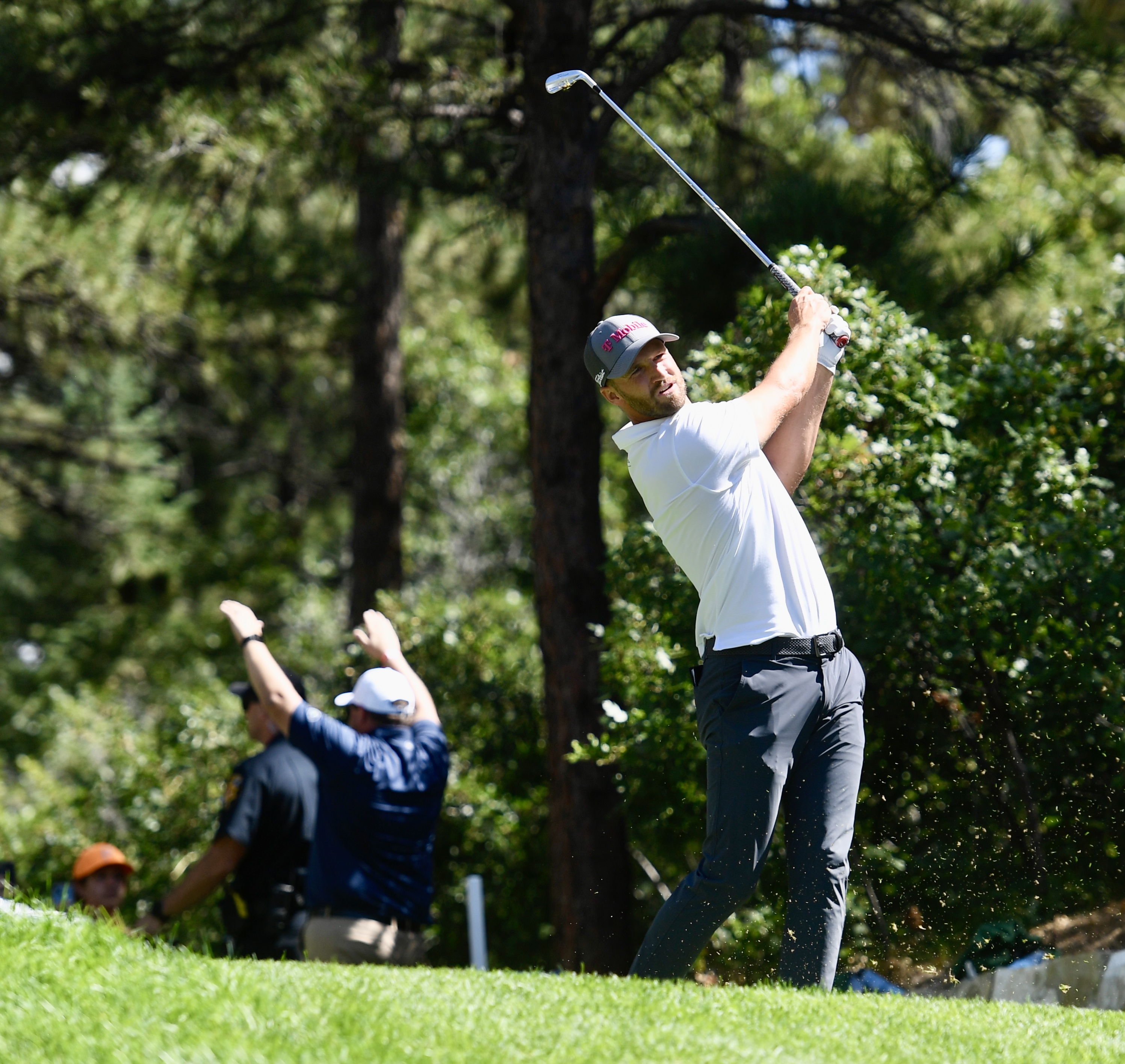 Wyndham Clark hits a tee shot at Castle Pines Golf Club during the first round of the BMW Championship on Thursday, Aug. 22, 2024. (CarsonFieldcarson.field@gazette.comhttps://secure.gravatar.com/avatar/c524ef3d384945349bed78d70eb2d2cd?d=mm&r=g)