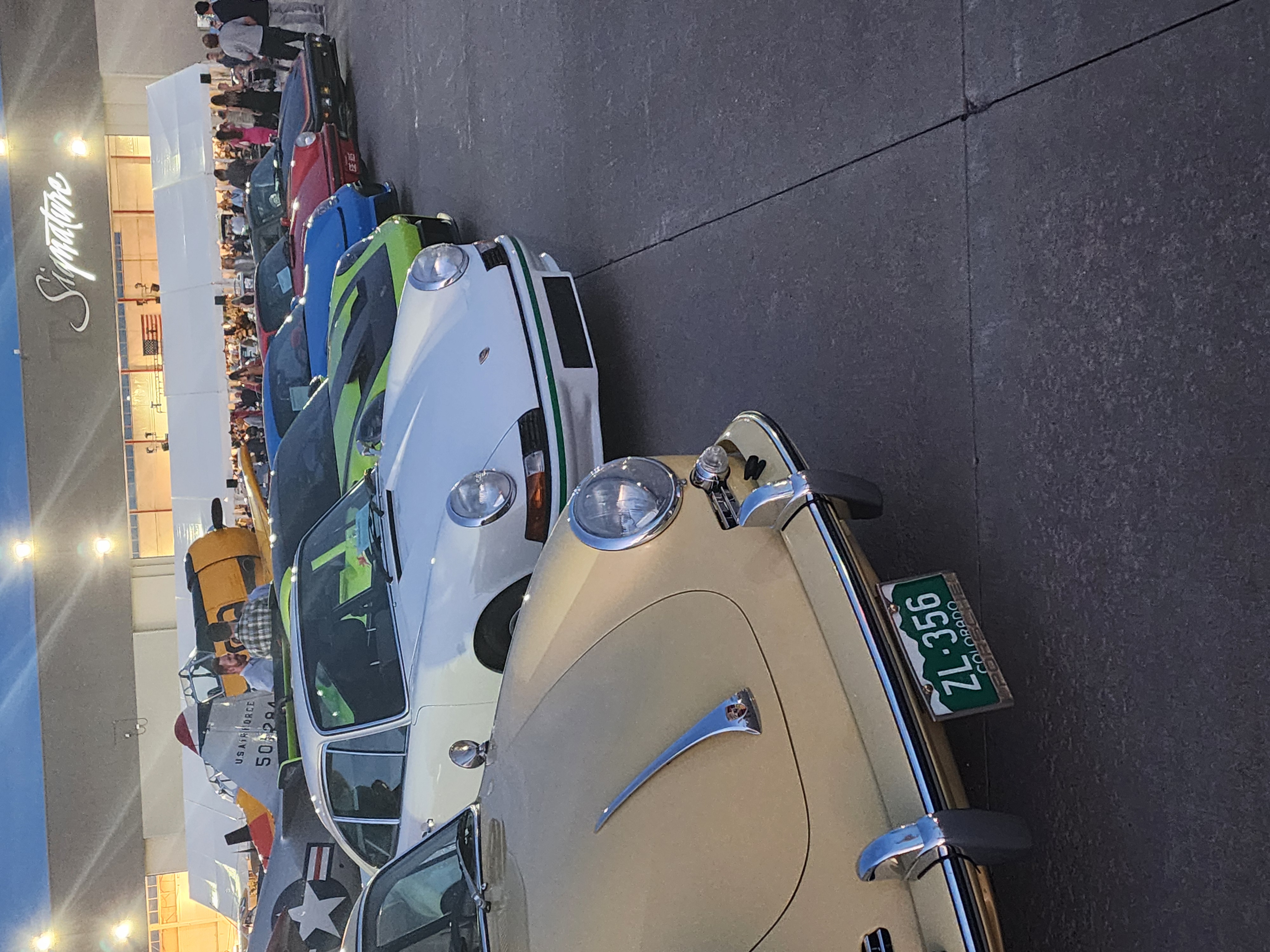 A group of Porsches at the 2024 edition of the Morgan Adams Concours d'Elegance.