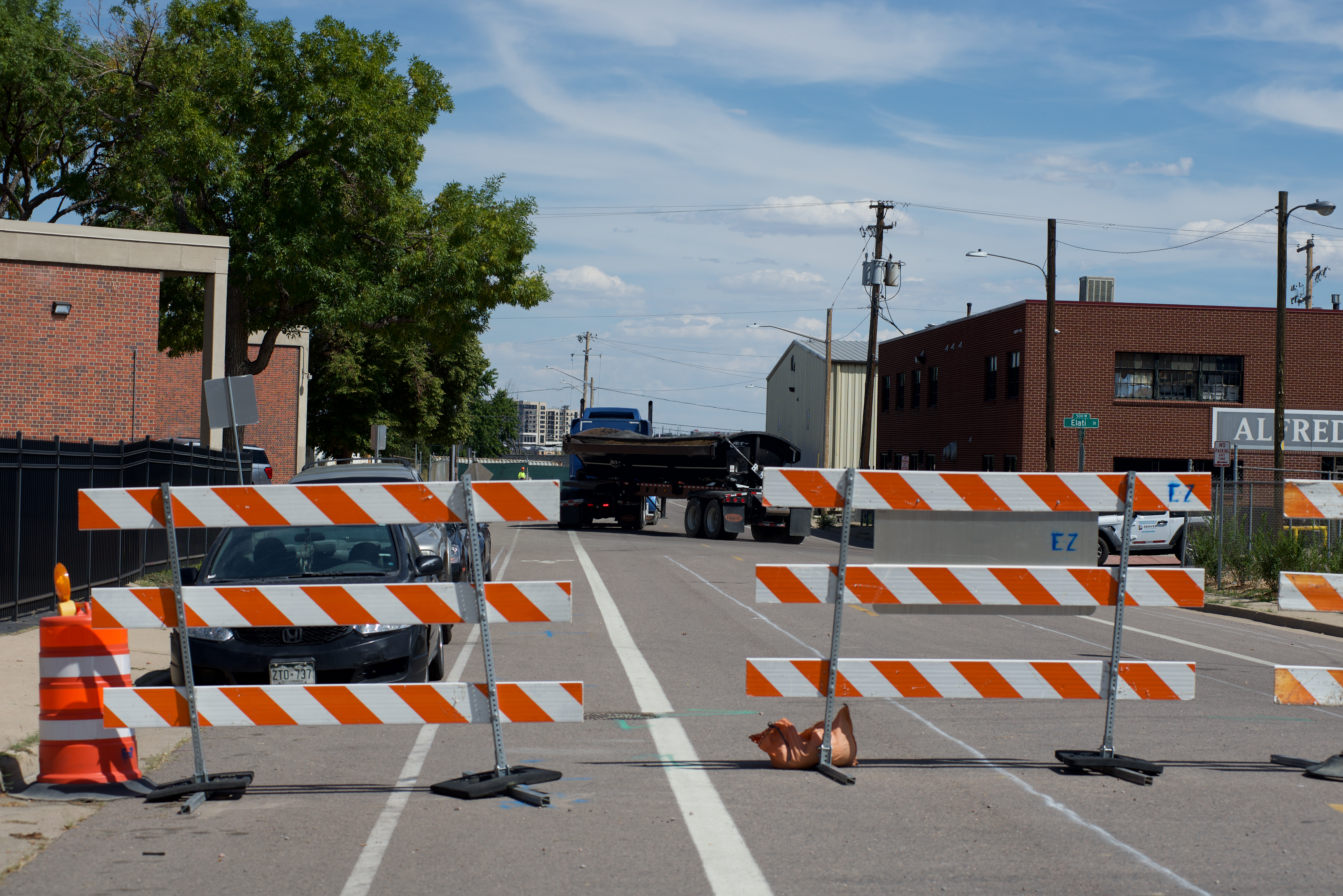 A truck takes dirt away from the Fox Park Project in north Denver's Globeville neighborhood on Wednesday, August 28, 2024. The project started roughly three years ago, and will cost roughly $4.5 billion, adding housing and park space to a blighted area in a historically poor Denver neighborhood. (Alex Edwards/The Denver Gazette) (AlexanderEdwardsBusiness Reporteralex.edwards@gazette.comhttps://secure.gravatar.com/avatar/dbaa50cc8a9183e280c297e3afa72ace?d=mm&r=g)