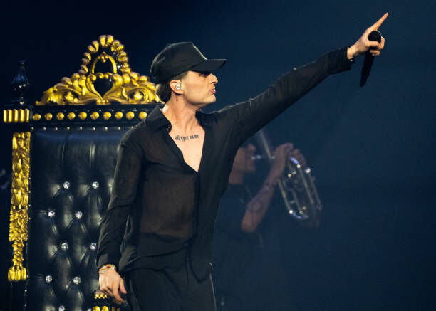 Peso Pluma performs tonight at Ball Arena, Denver. (Getty Images)