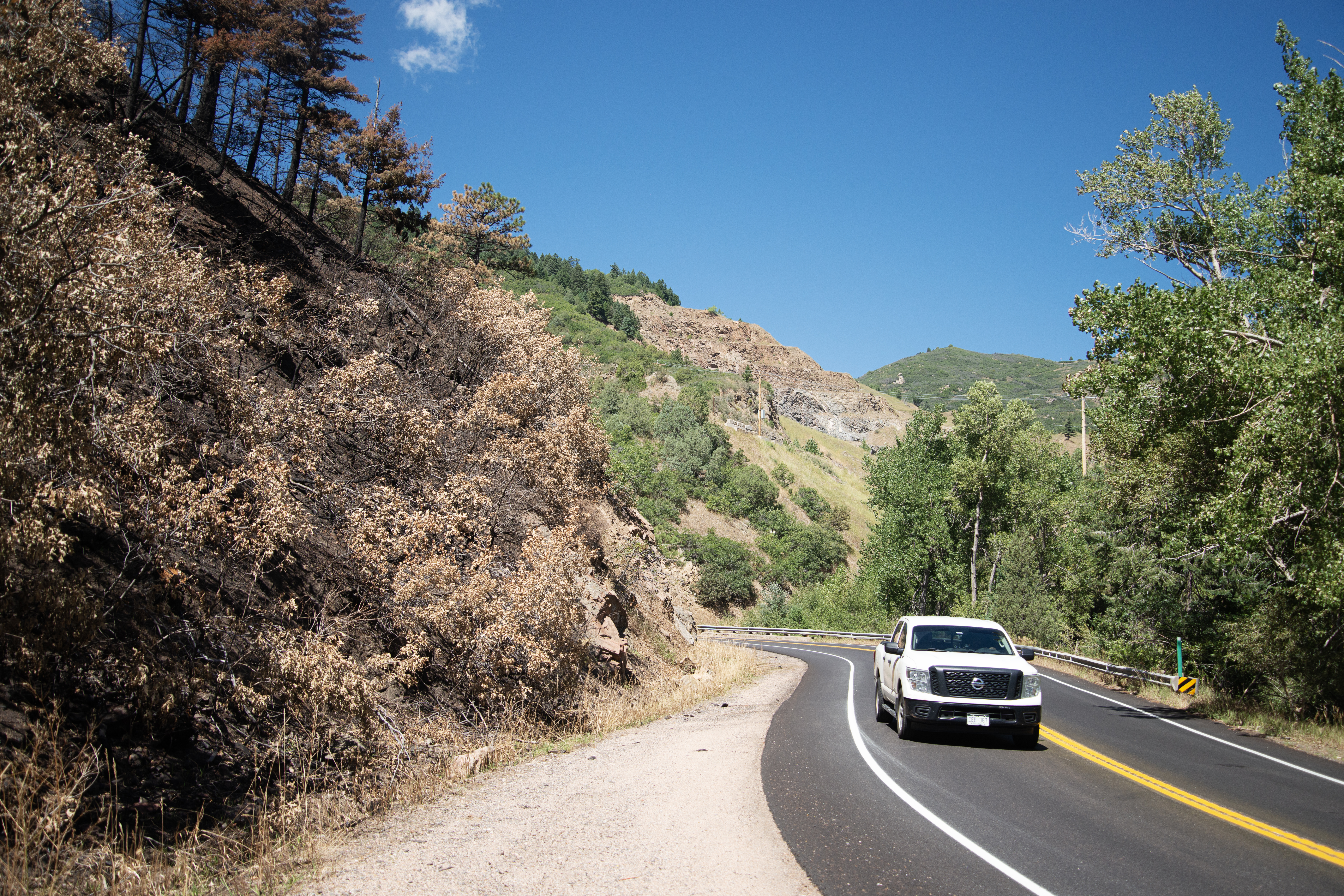 Deer Creek Canyon Park is left burnt in several large areas following the Quarry Fire's path through the park in Littleton, Colo. on Friday, Aug. 16, 2024. (TomHellauerMultimedia Producertom.hellauer@denvergazette.comhttps://denvergazette.com/content/tncms/avatars/f/9e/622/f9e6228a-3b6b-11ed-bf10-fbb71fa8e421.f54b911252c540f1d61709edc4727a39.png)