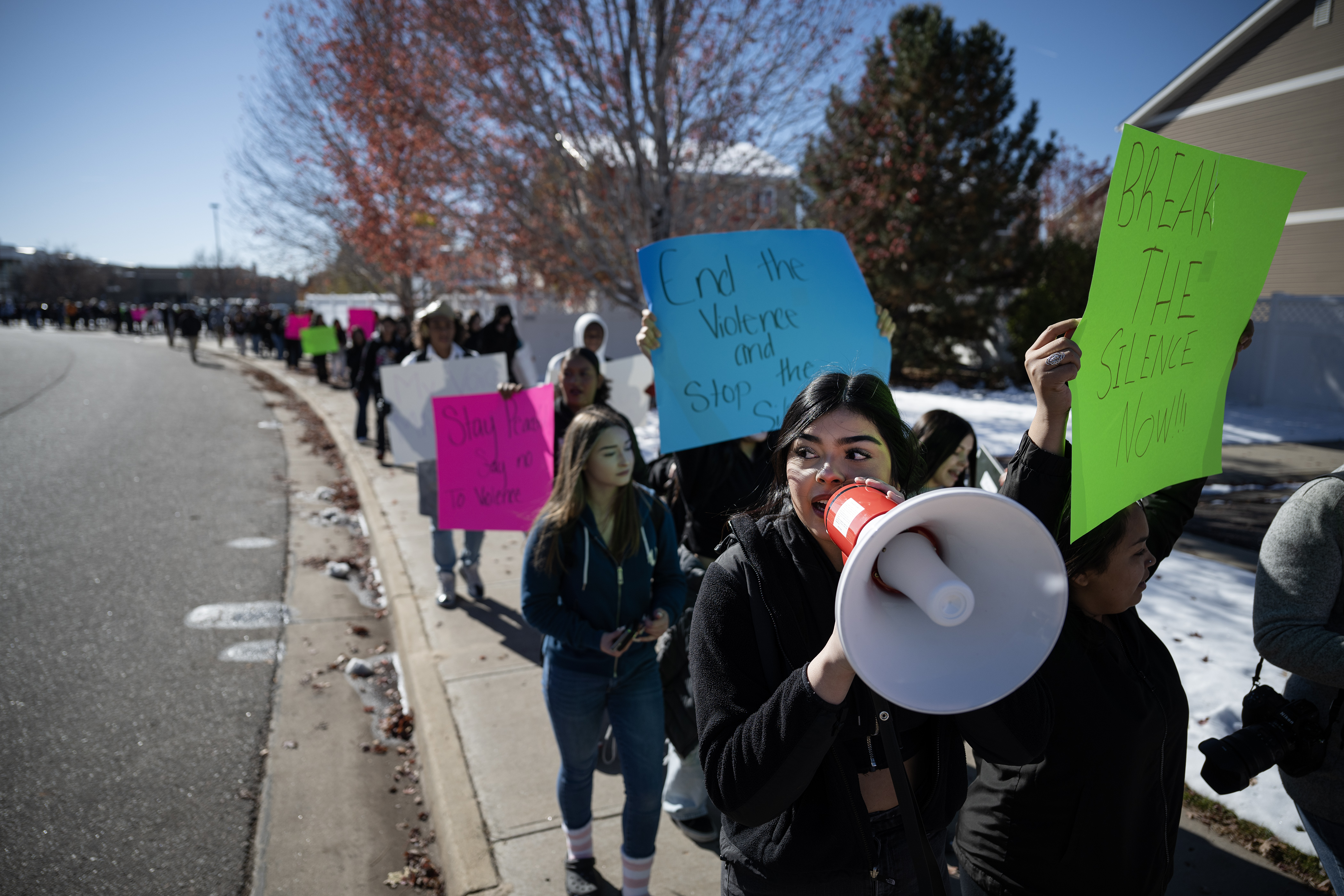 Denver Public School students walk out over district violent student policies