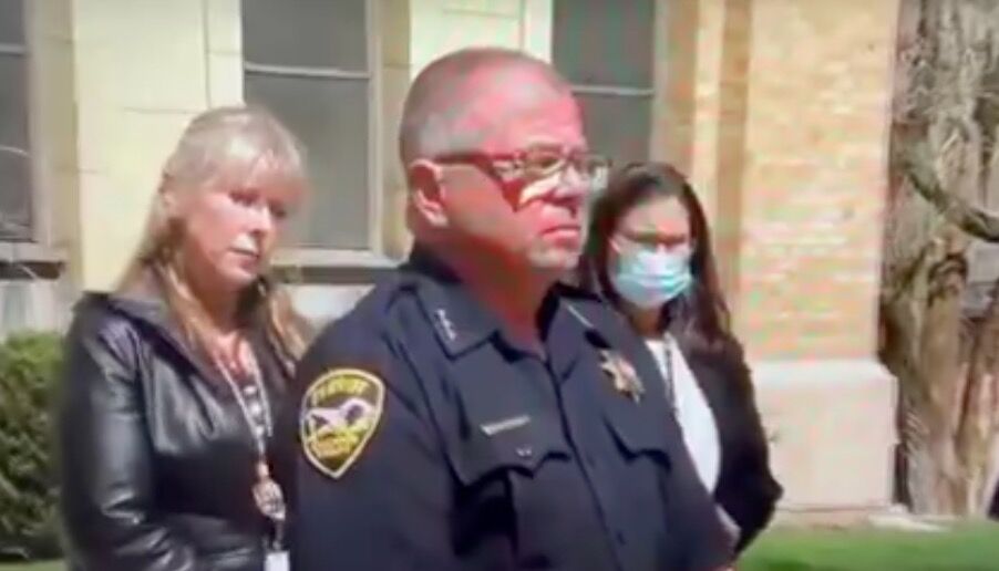 Chaffee County Sheriff John Spezze with 11th Judicial District Attorney Linda Stanley (left) after a judge dismissed the charges against Barry Morphew in May 2021. Spezze resigned his post Tuesday. (CarolMcKinleyDenver Enterprise Reportercarol.mckinley@gazette.comhttps://denvergazette.com/content/tncms/avatars/5/c3/a0f/5c3a0fbe-1007-11ec-9e18-b7f42cfa4b0f.9565a0ce58866e86bcf18260621c2a46.png)