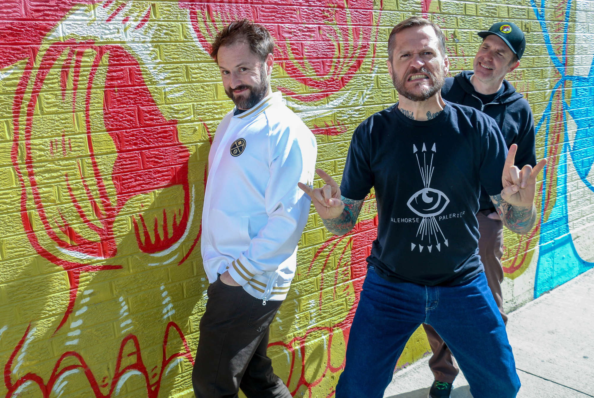 The comedy supertrio known as The Grawlix, from left: Adam Cayton-Holland, who co-founded the High Plains Comedy Festival, Ben Roy and Andrew Orvedahl. (John Moore, The Denver Gazette)