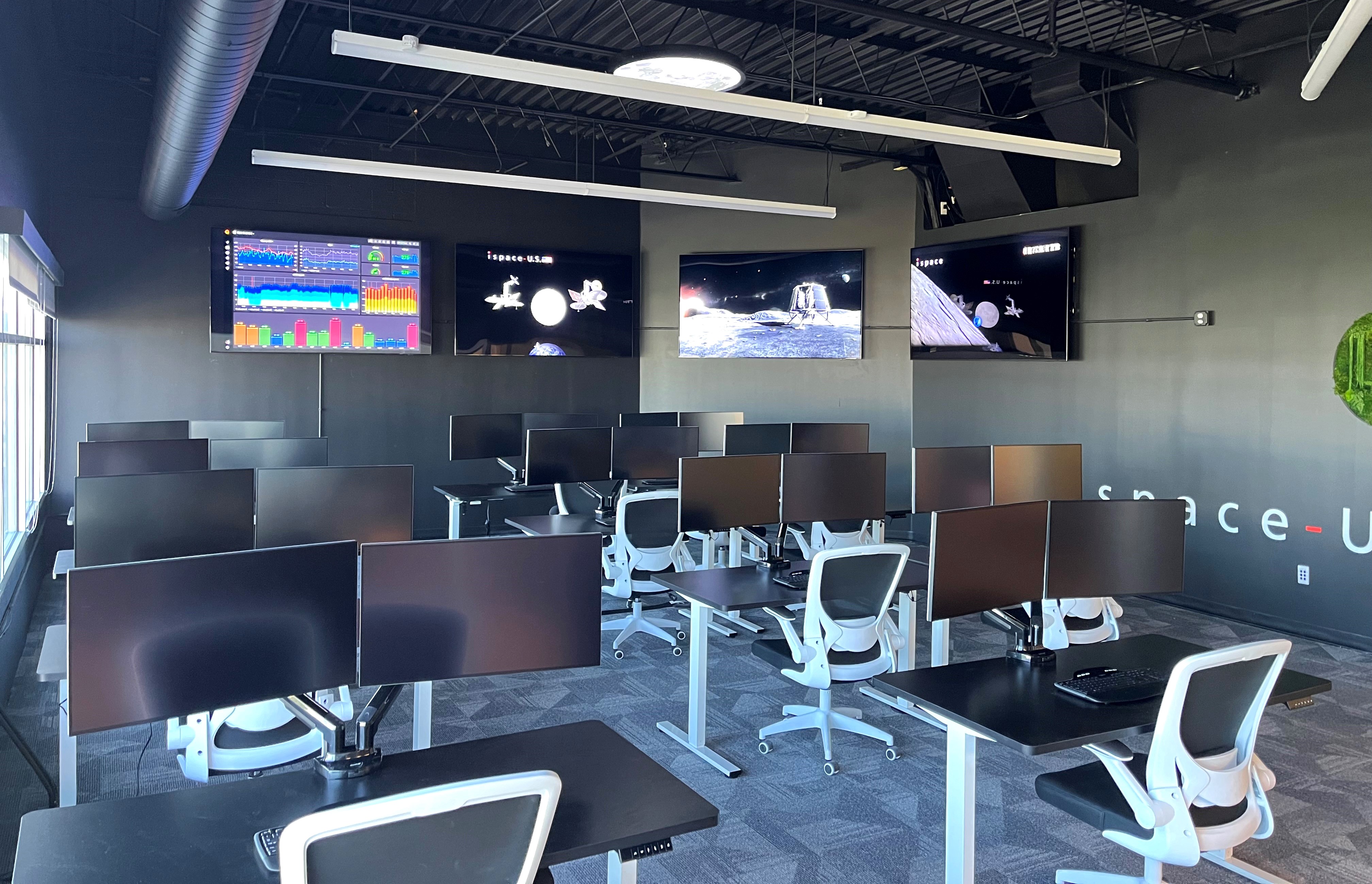 Inside an operation room in the Summit Mission Control Center, which opened Wednesday, Sept. 25, 2024 at ispace U.S.'s headquarters in Centennial. (Courtesy photo, ispace)