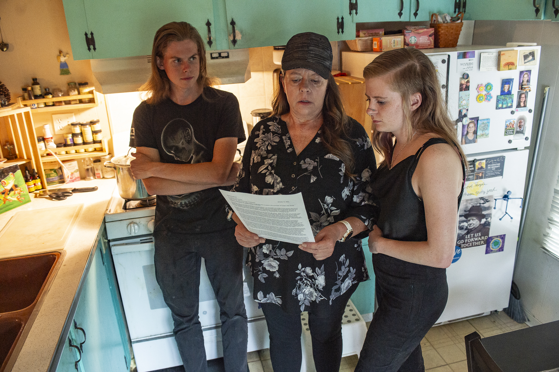 Golden Hills resident Joyce Tanner flanked by two of her three children, Victoria Tanner Magill, right, and Orion Tanner Magill, left, reflect on a letter they received more than a year ago from the City of Golden supporting the purchase of their 39-unit mobile home park from an out-of-state-investor. The purchase, which was inked in July of 2023, brought security and helped stabilize lot rents for the residents, many of whom are on fixed incomes. (DeborahSmithGeneral Assignment Reporterdeborah.smith@denvergazette.comhttps://denvergazette.com/content/tncms/avatars/5/cb/928/5cb9281a-1916-11ef-a934-ff8eced4f17d.8e406ef28428e7c4f743743e38d7aa35.png)
