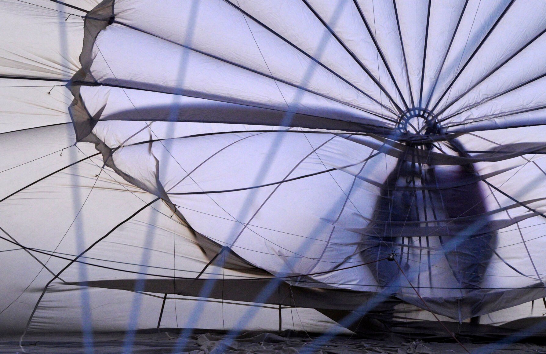 Balloons start to inflate during the balloon glow of the Colorado Springs Labor Day Lift Off on Sunday, Sept. 1, 2024.