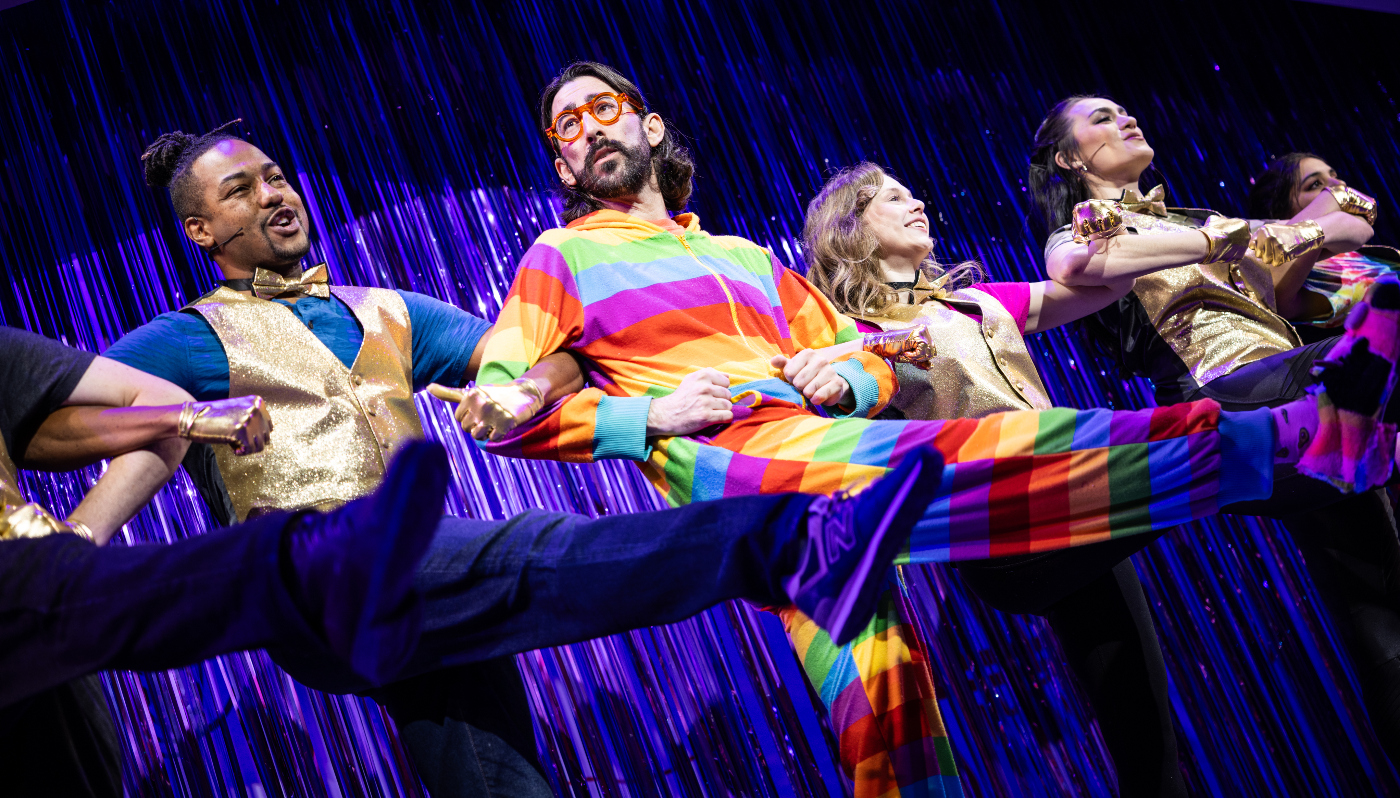 Cast members from 'That Parenting Musical,' which opened off-Broadway on Sept. 12, 2024, in New York City. From left: Dwayne Washington, Max Crumm, McKenna O'Grodnik, Natalie Bourgeois and Vidushi Goyal (MARIA BARANOVA)