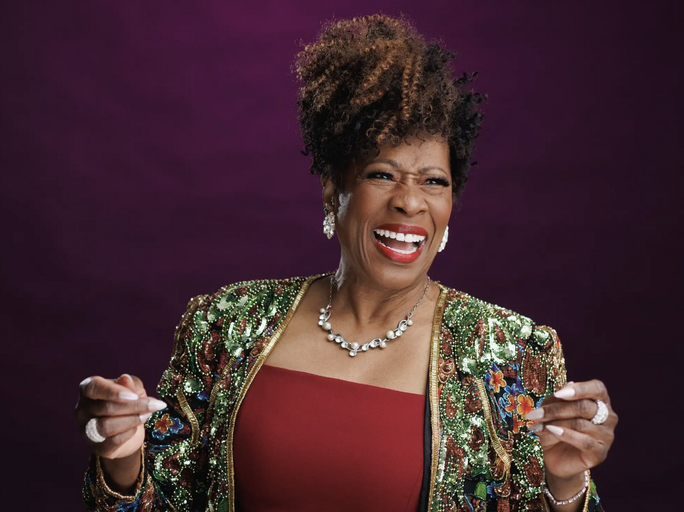 Veteran Denver actor Sheryl McCallum is currently playing Ruth Brown in David Nehls' new musical, 'Miss Rhythm,' at Stages Houston. (STAGES HOUSTON)