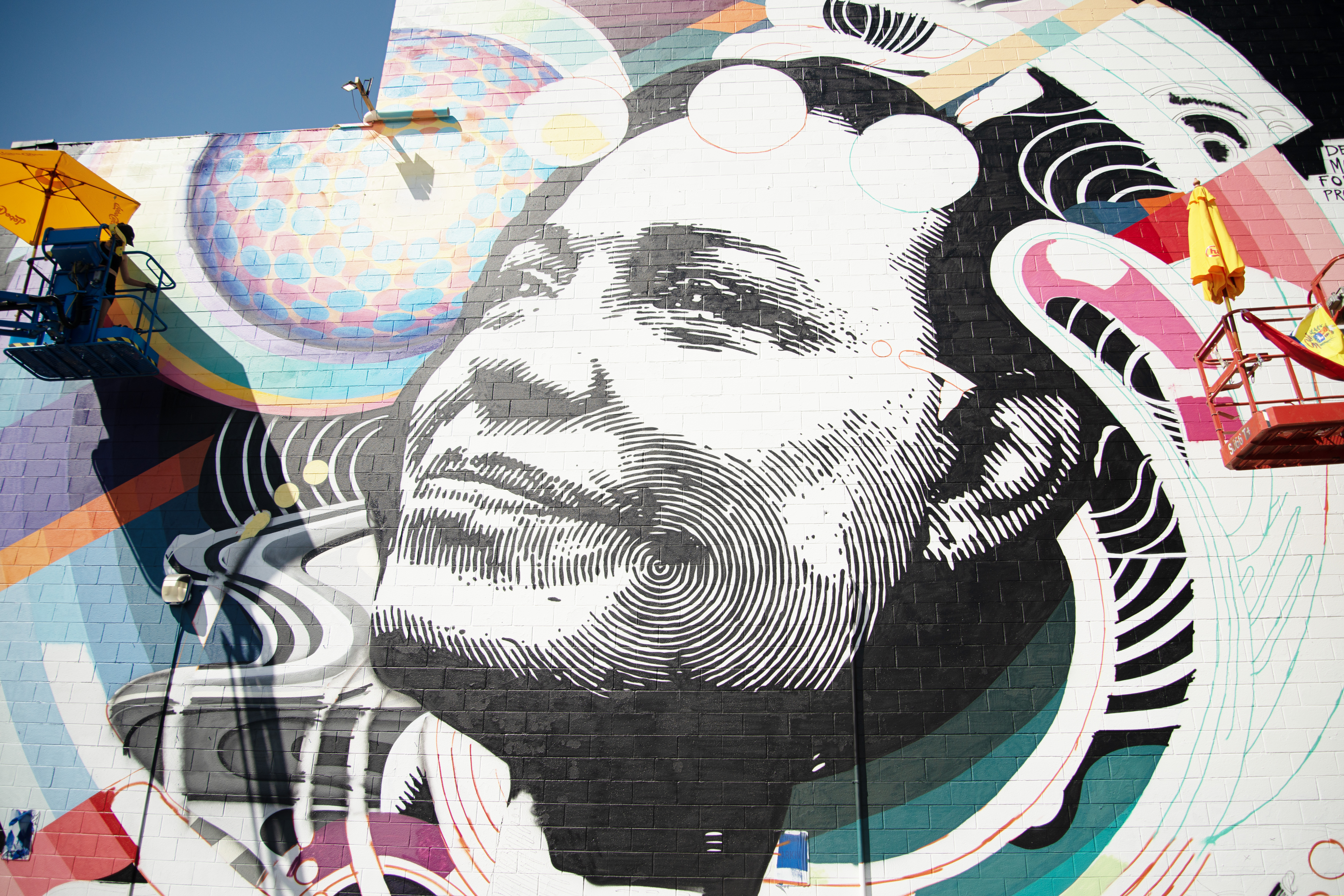 Anna Charbet works on a mural of María Corina Machado, a Venezuelan opposition leader, with fellow artists Ally Grimm and David Illdes as part of the fifth annual Colfax Canvas festival in the Aurora Cultural Arts District on Wednesday, Sept. 11, 2024. (TomHellauerMultimedia Producertom.hellauer@denvergazette.comhttps://denvergazette.com/content/tncms/avatars/f/9e/622/f9e6228a-3b6b-11ed-bf10-fbb71fa8e421.f54b911252c540f1d61709edc4727a39.png)
