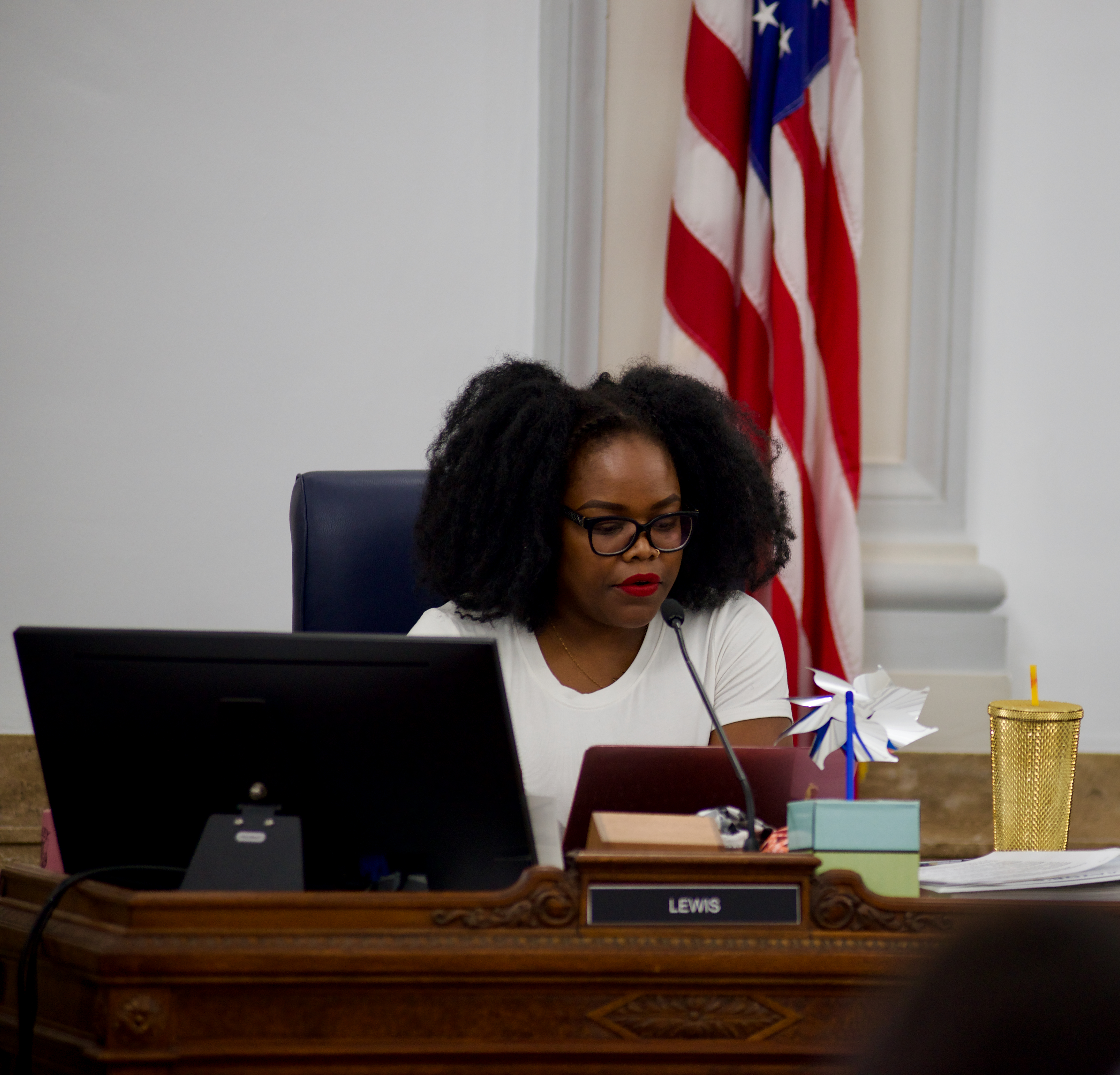 FILE PHOTO: Shonte Lewis delivers remarks during a Denver City Council meeting on Monday September 9, 2024. She was on of several councilmembers with major questions for the Denver Newcomer Program's implementation of a $6 million contract with Haven of Hope to serve people in the asylum seekers program. (AlexanderEdwardsBusiness Reporteralex.edwards@gazette.comhttps://secure.gravatar.com/avatar/dbaa50cc8a9183e280c297e3afa72ace?d=mm&r=g)