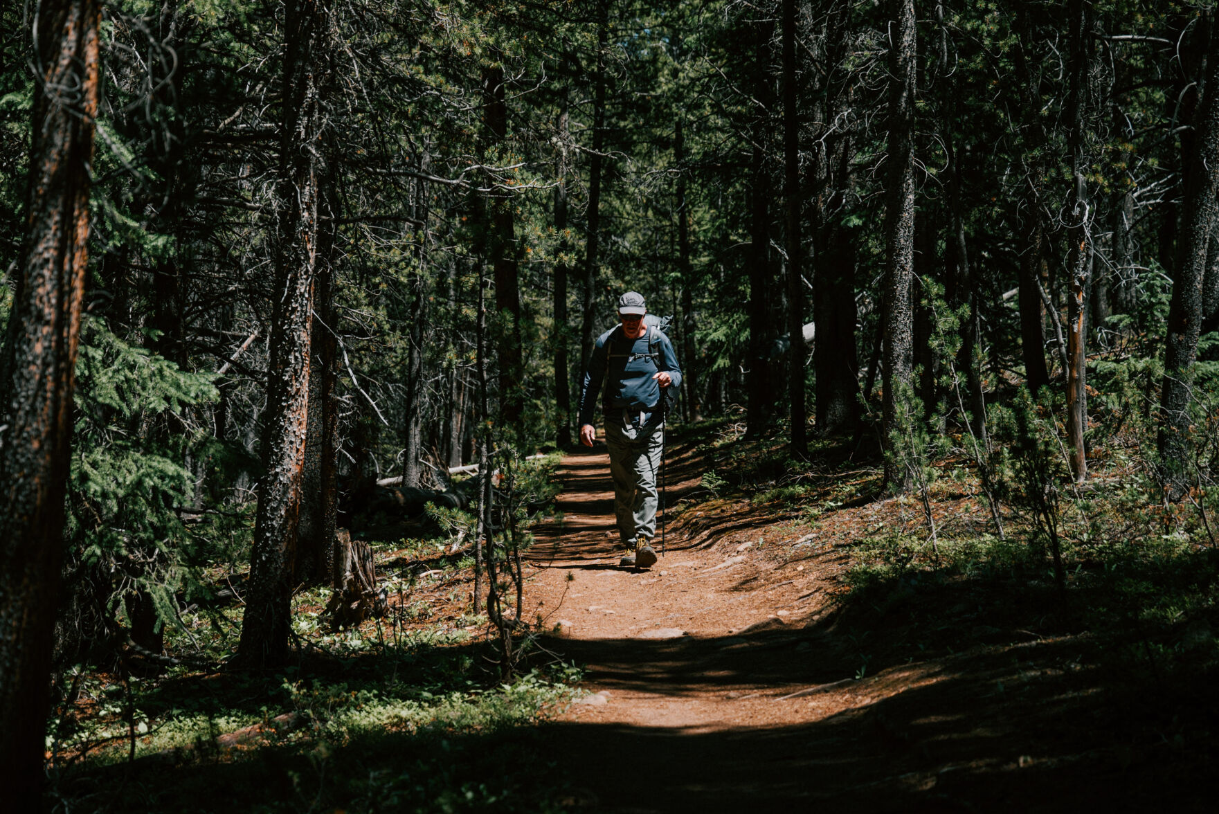 Tom Barsch hikes Segment 10 of the Colorado Trail near Twin Lakes. It’s hard for the Colorado Trail Foundation to say how many people do the trail. The best estimate is in the numbers of people reaching out every year for a certificate of completion: lately between 400 and 500, who might take about a month to hike, or two or three weeks to bike. (Parker Seibold, The Gazette)