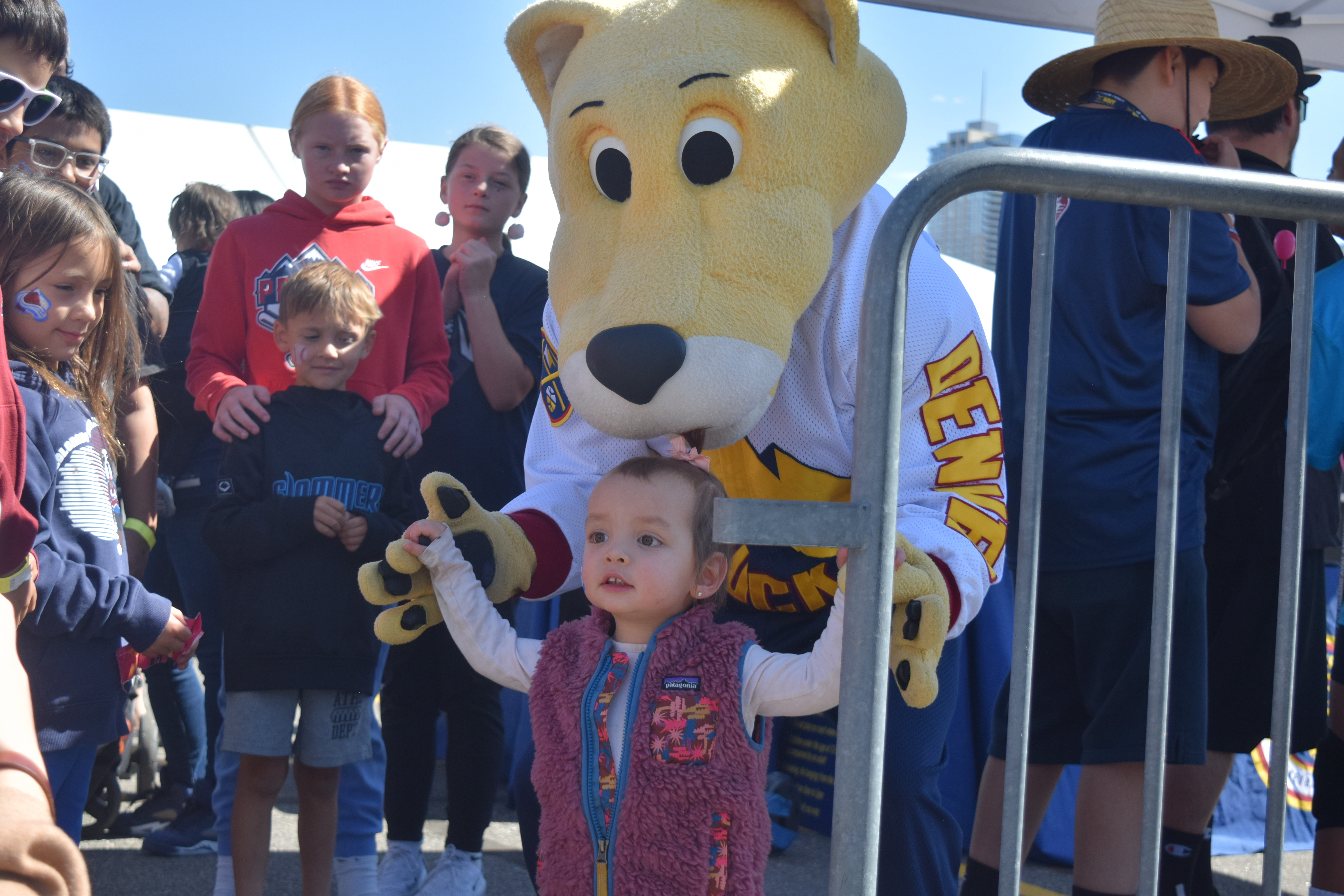 Fans celebrate the upcoming sports season at Ball Arena’s inaugural Ball Fall Fest