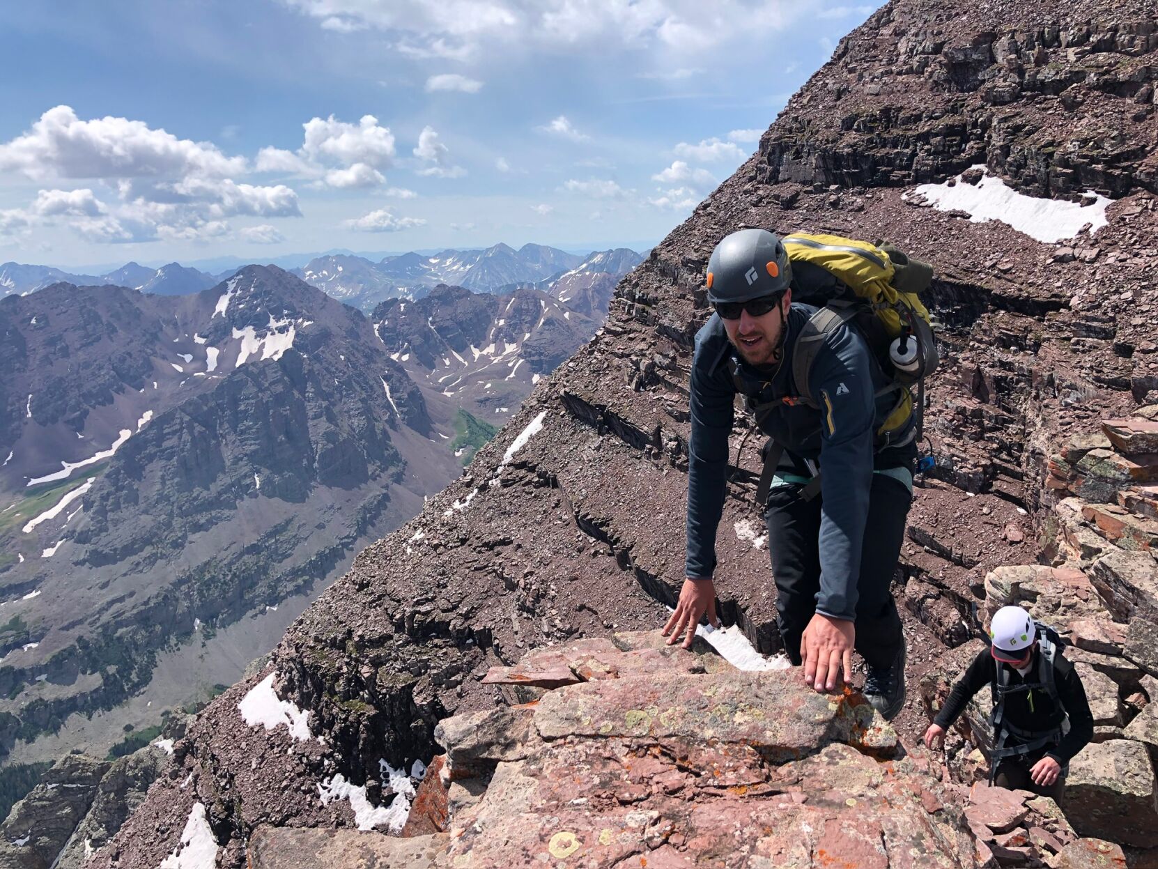 {span}Father Sean Conroy on the Maroon Bells Traverse. Courtesy photo{/span}