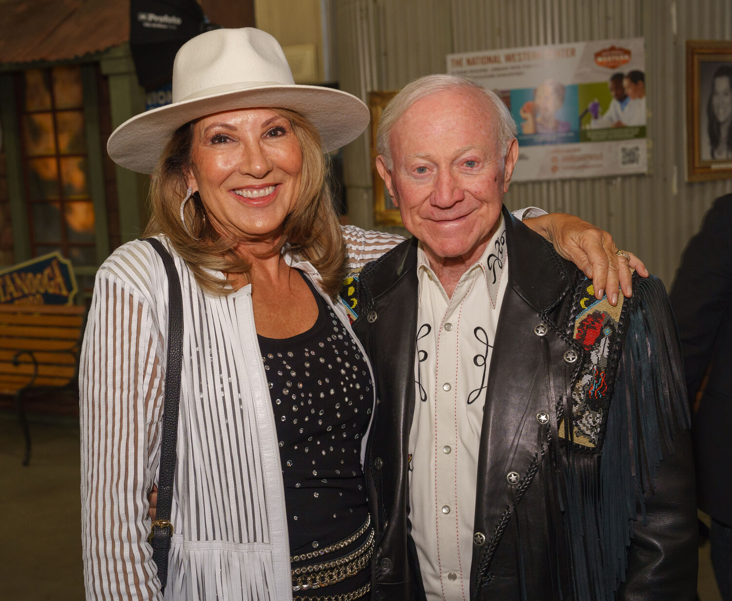 Adrienne Singleton and Larry Mizel. Western Fantasy, benefiting Volunteers of America, at the National Western Events Center in Denver, Colorado, on Saturday, Oct. 21, 2023. Photo Steve Peterson (Steve Peterson)