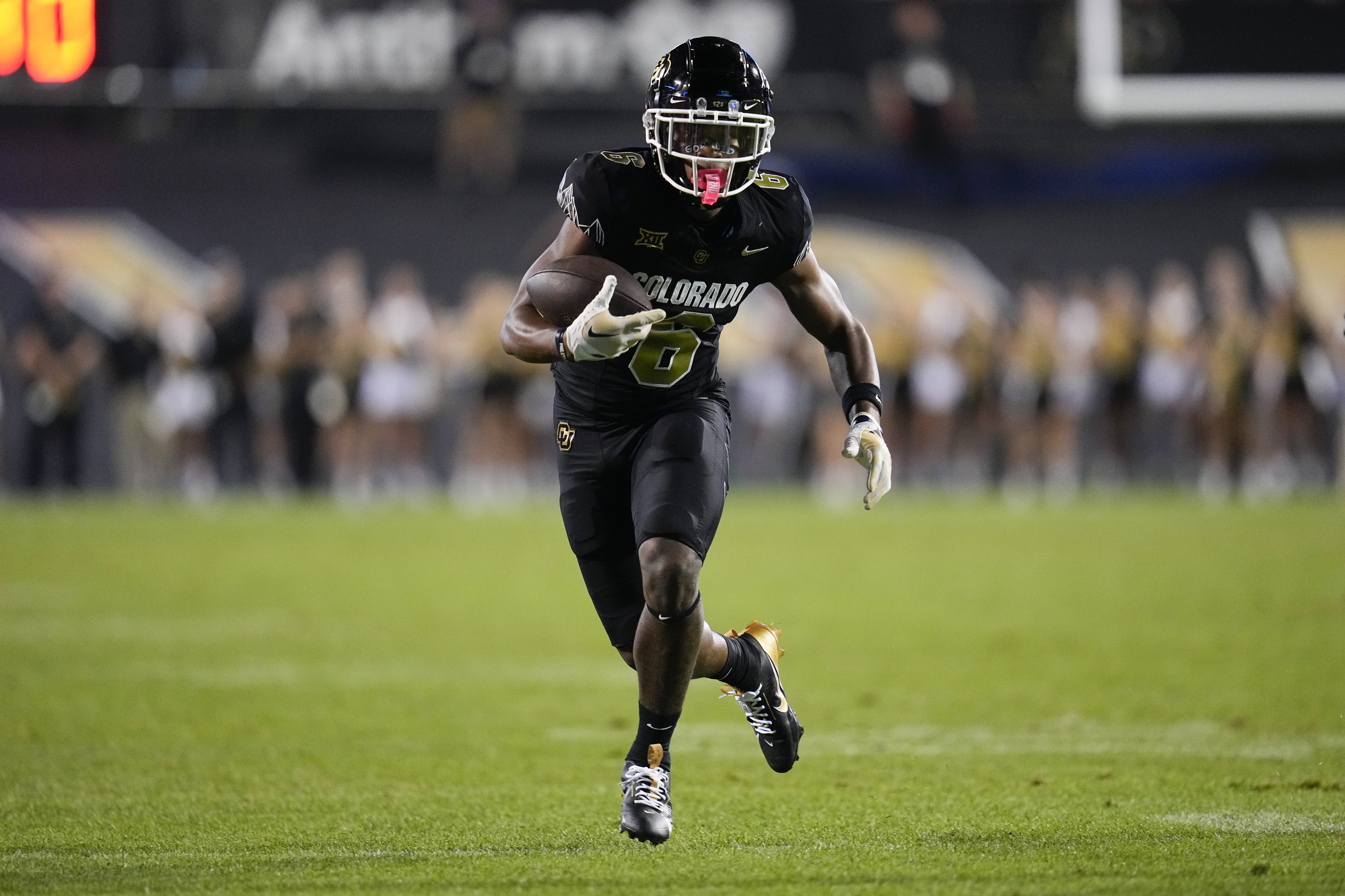 Colorado wide receiver Drelon Miller runs against North Dakota State during an NCAA college football game Thursday, Aug. 29, 2024, in Boulder, Colorado. (AP Photo/Jack Dempsey) (Jack Dempsey)