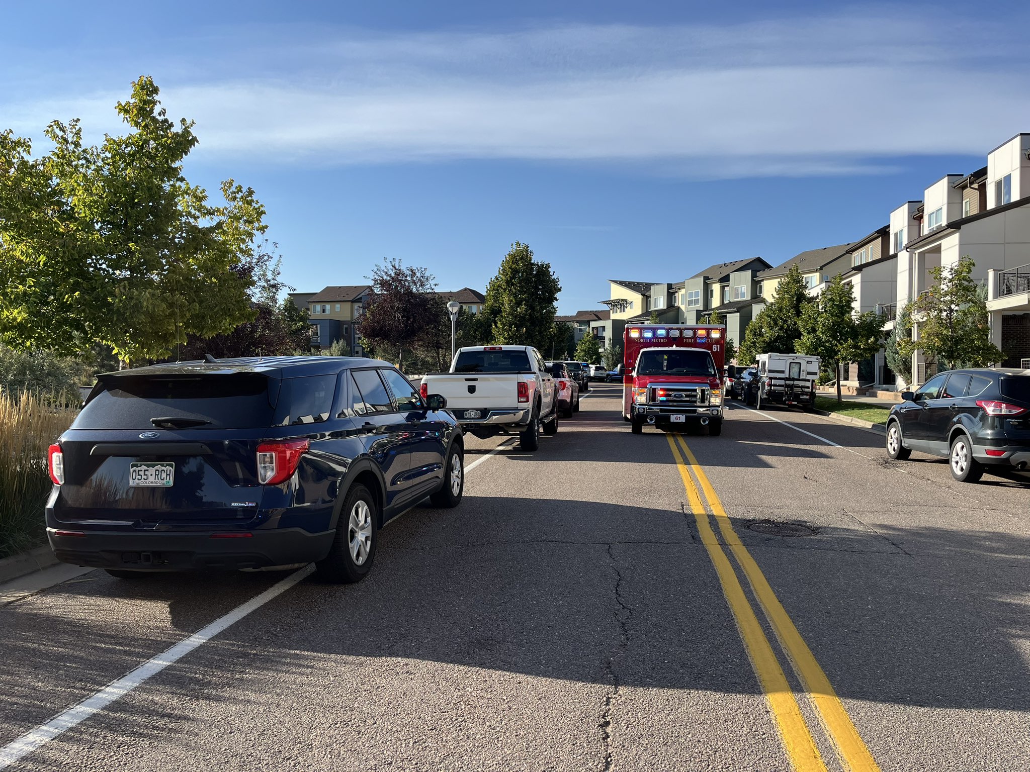 The Broomfield Police Department responded to an active shooter situation at the Arista Flats apartments on Central Court around 8 a.m. Thursday. Those in the area were asked to shelter in place during the incident. (Courtesy of the Broomfield Police Department)