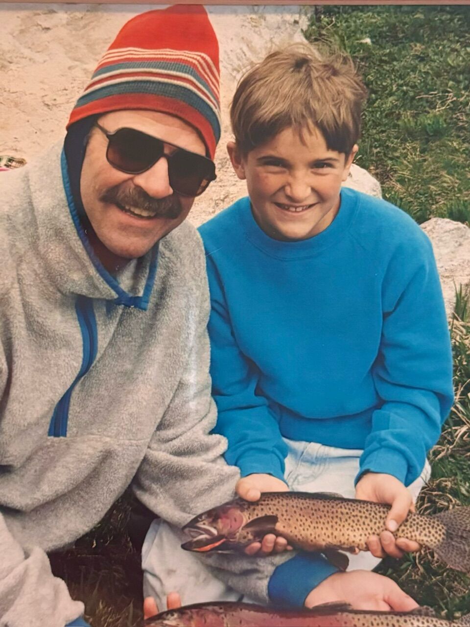 Along with climbing, Ron Smith and son Craig bonded over fishing. Courtesy photo