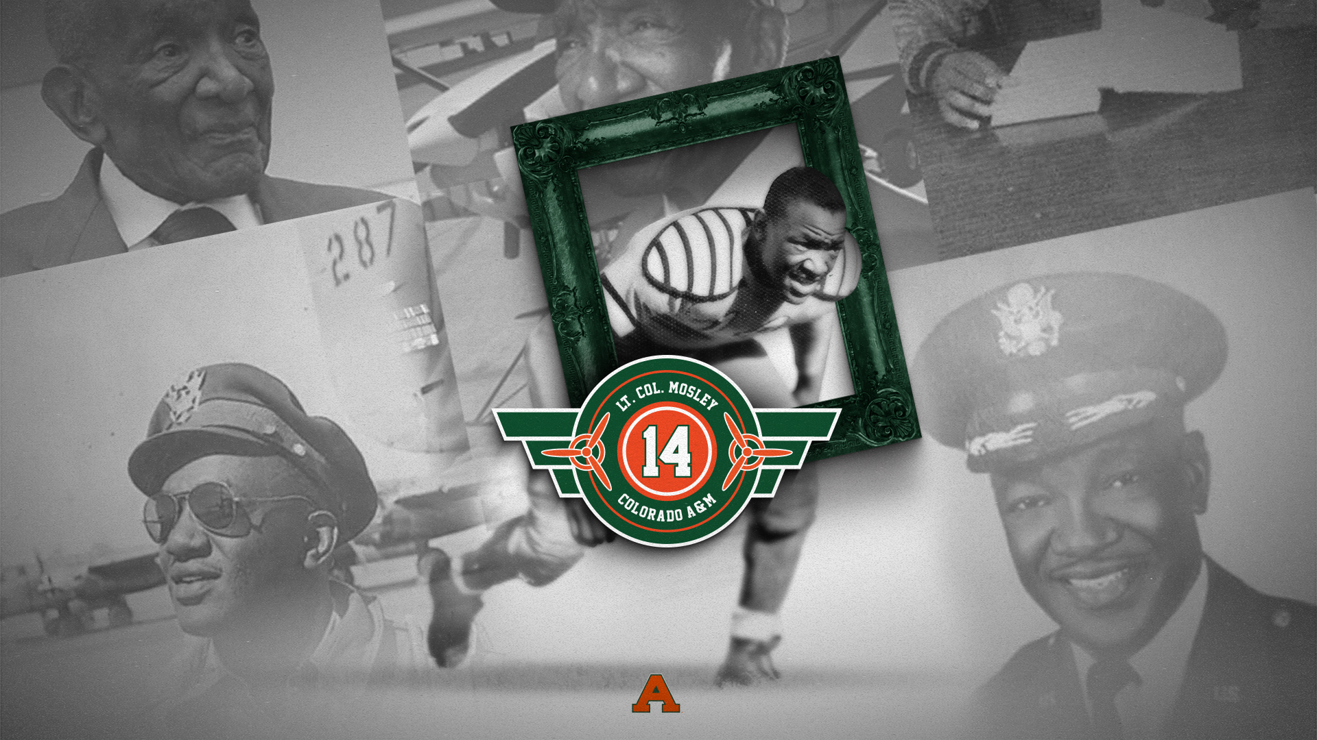 Colorado State will retire the late Lt. Col. John Mosley's No. 14 on Saturday, Sept. 7, 2024 during the Rams' game against Northern Colorado at Canvas Stadium in Fort Collins. (Courtesy of CSU Athletics)