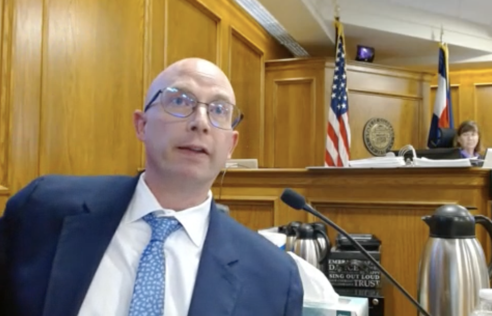 On Sept. 11, 2024, Dr. Dan Lingamfelter describes the injuries to five of the ten Boulder mass shooting victims. (Screengrab of the 20th Judicial District's livefeed via WebEx)