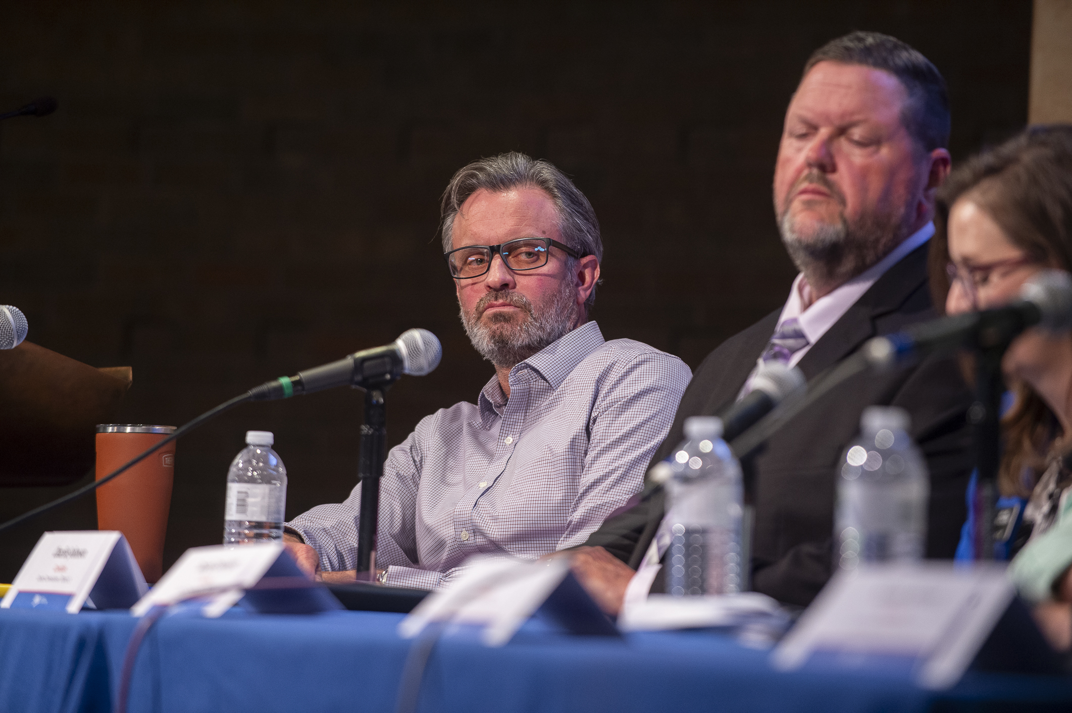 Jefferson County District 1 commissioner contenders Eric Bodenstab, left, and Charlie Johnson, right, took part in a candidate forum on Sept. 26, 2024 at the Jefferson Unitarian Church in Golden. (DeborahSmithGeneral Assignment Reporterdeborah.smith@denvergazette.comhttps://denvergazette.com/content/tncms/avatars/5/cb/928/5cb9281a-1916-11ef-a934-ff8eced4f17d.8e406ef28428e7c4f743743e38d7aa35.png)