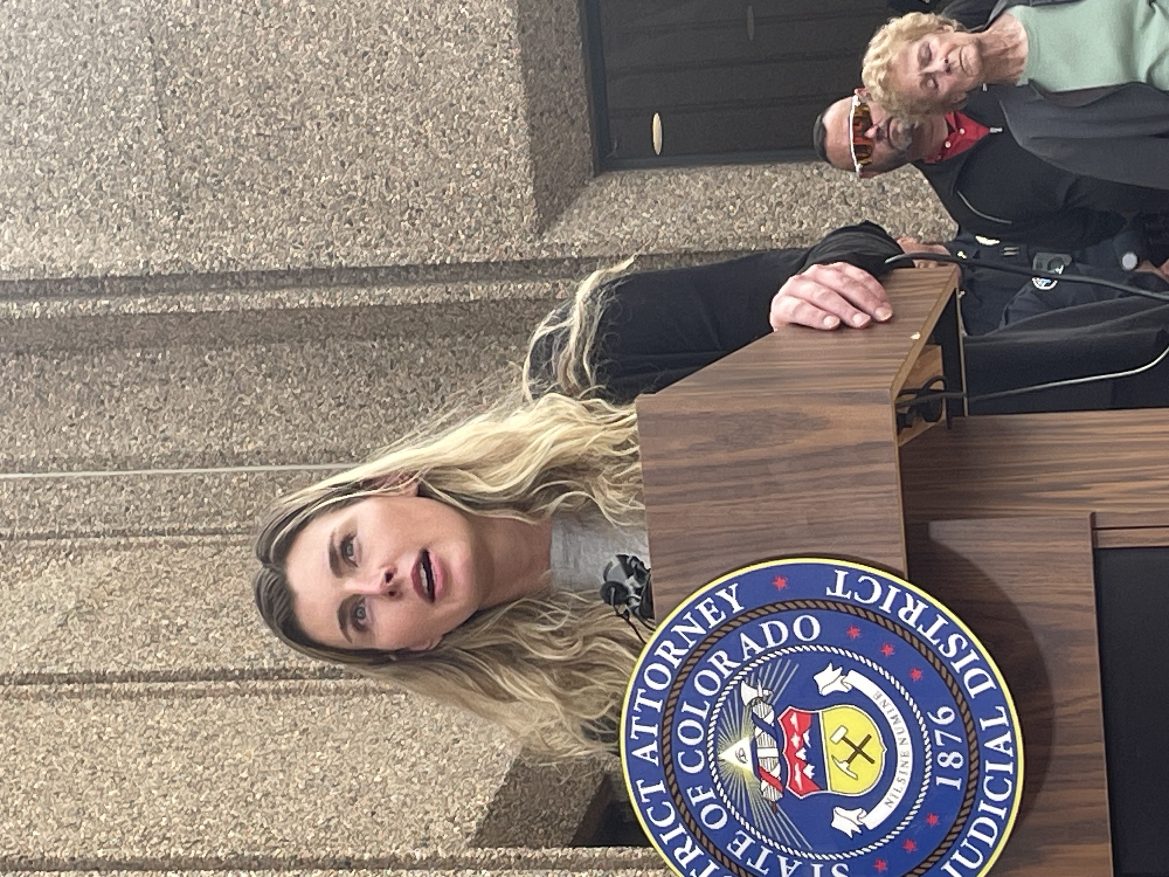 Olivia Mackenzie, daughter of Lynn Murray, speaks at a press conference after Ahmad Alissa, the shooter of the 2021 mass shooting in Boulder, was found guilty of murder on Sept. 23, 2024. Murray was one of 10 victims who was killed at the shooting in March 2021. (CarolMcKinleyDenver Enterprise Reportercarol.mckinley@gazette.comhttps://denvergazette.com/content/tncms/avatars/5/c3/a0f/5c3a0fbe-1007-11ec-9e18-b7f42cfa4b0f.9565a0ce58866e86bcf18260621c2a46.png)