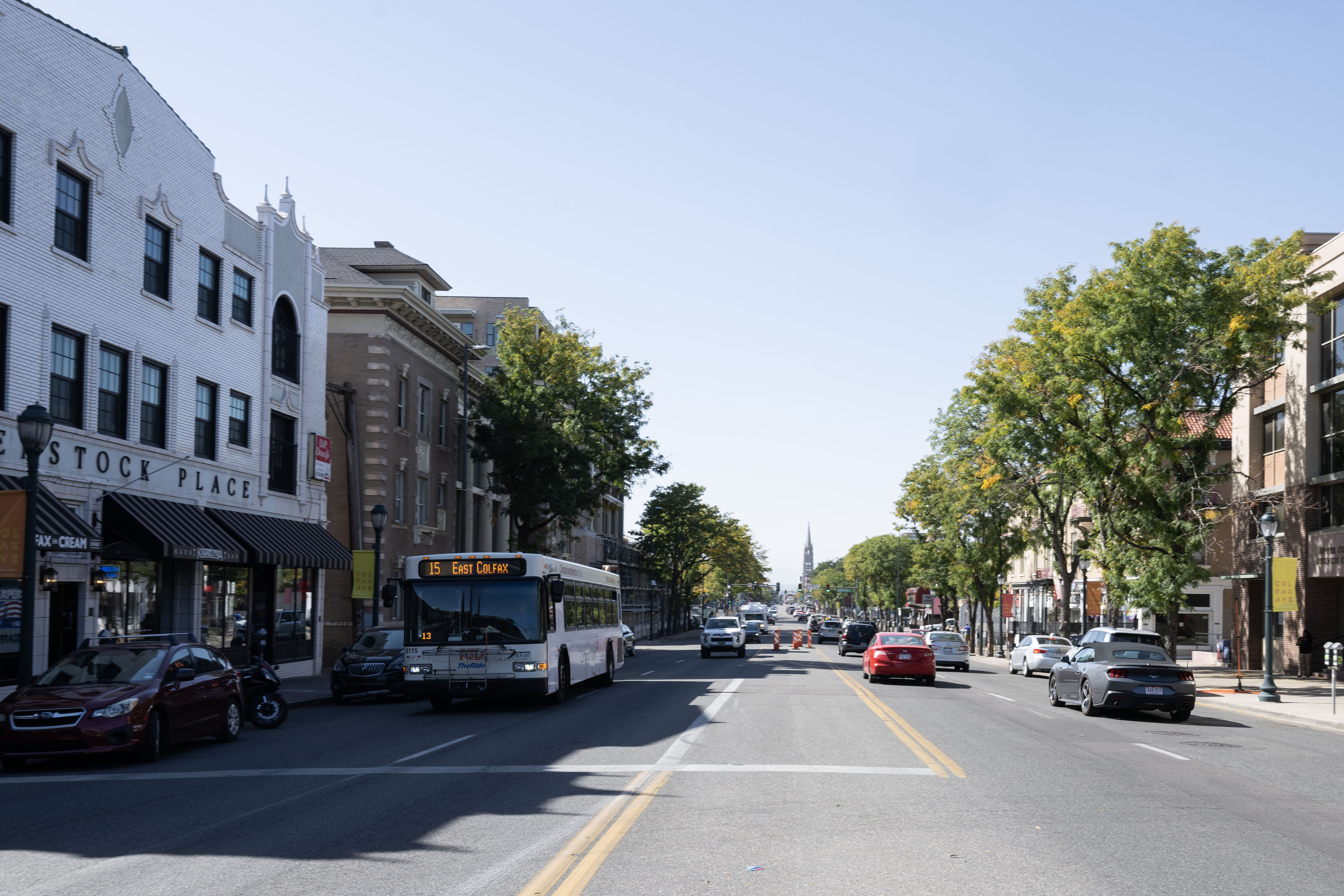 Commuters drive down Colfax Avenue on Thursday, Oct. 3, 2024 (Stephen Swofford, Denver Gazette) (StephenSwoffordPhotographerstephen.swofford@gazette.comhttps://secure.gravatar.com/avatar/1ddcaf11c5d70eaa58546ddc4e038687?d=mm&r=g)