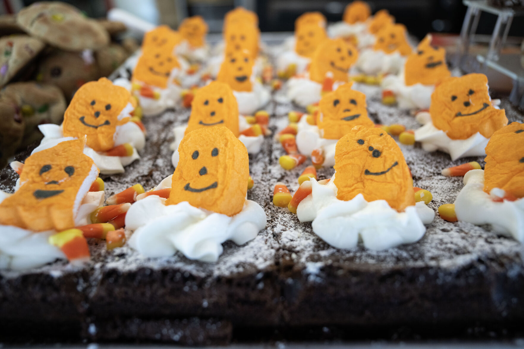 Spooky brownies sit on display at Grammy’s Goodies in Wheat Ridge this month. (StephenSwoffordPhotographerstephen.swofford@gazette.comhttps://secure.gravatar.com/avatar/1ddcaf11c5d70eaa58546ddc4e038687?d=mm&r=g)