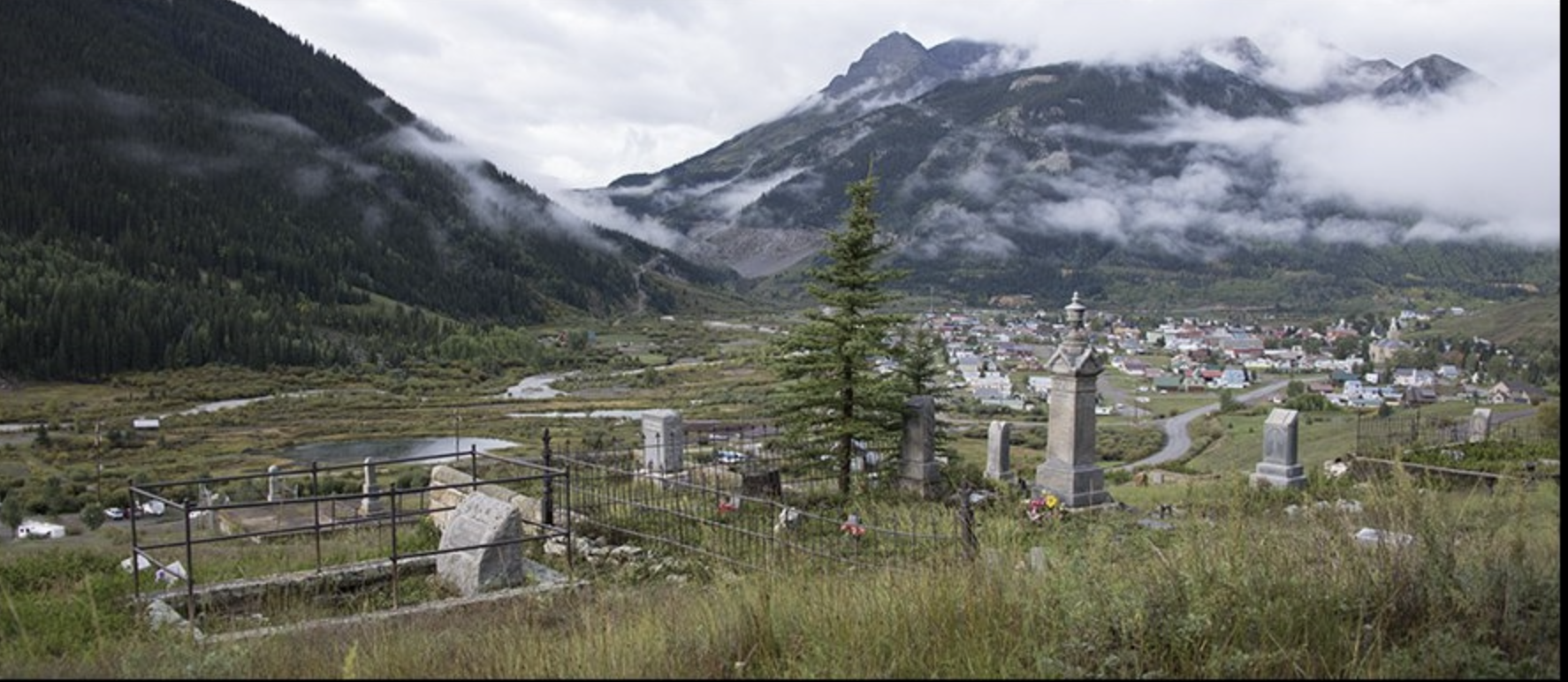 Hillside Cemetery in Silverton sits at an elevation of 9,300 feet. It is part of the town's national historic landmark status. There is said to be 3,000 graves here, 2,000 of which have no marker. (Courtesy photo, Casey Carroll)