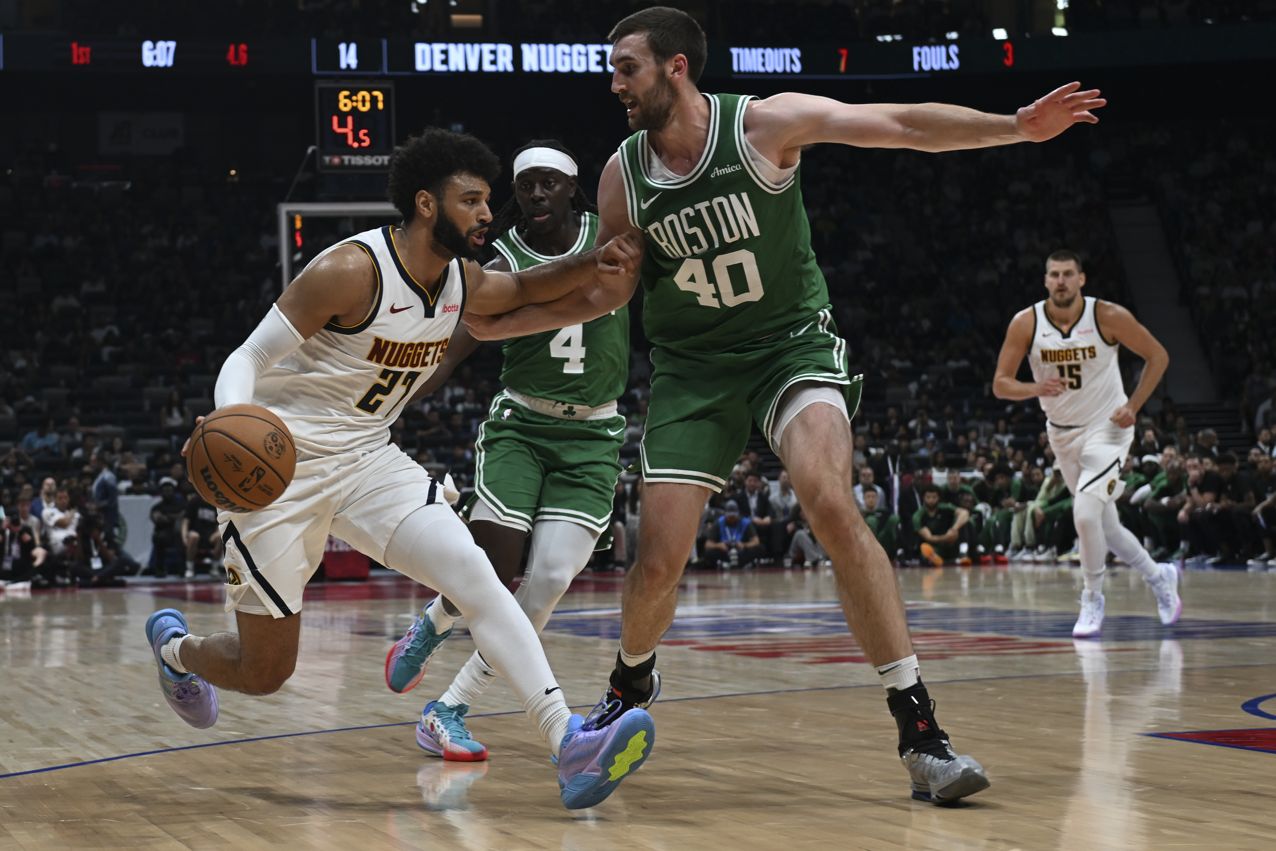Julian Strawther steps up into larger role for Denver Nuggets in Abu Dhabi | NBA Insider