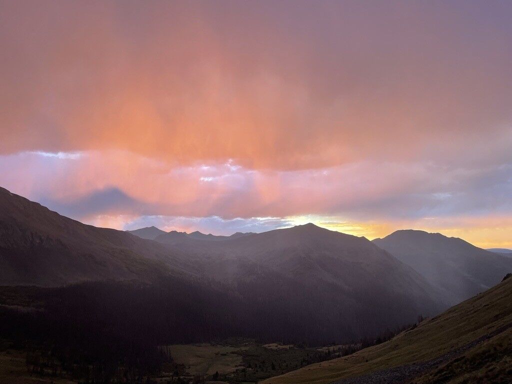 Rain falls at sunset near San Luis Pass, creating a mountain shadow on the sunset colors. (KylaPearceAurora reporterkyla.pearce@denvergazette.comhttps://denvergazette.com/content/tncms/avatars/2/16/1e5/2161e54a-3f47-11ed-bc0c-ff41892600ae.4fb8f678b9b96eab286c33c5af828fe7.png)